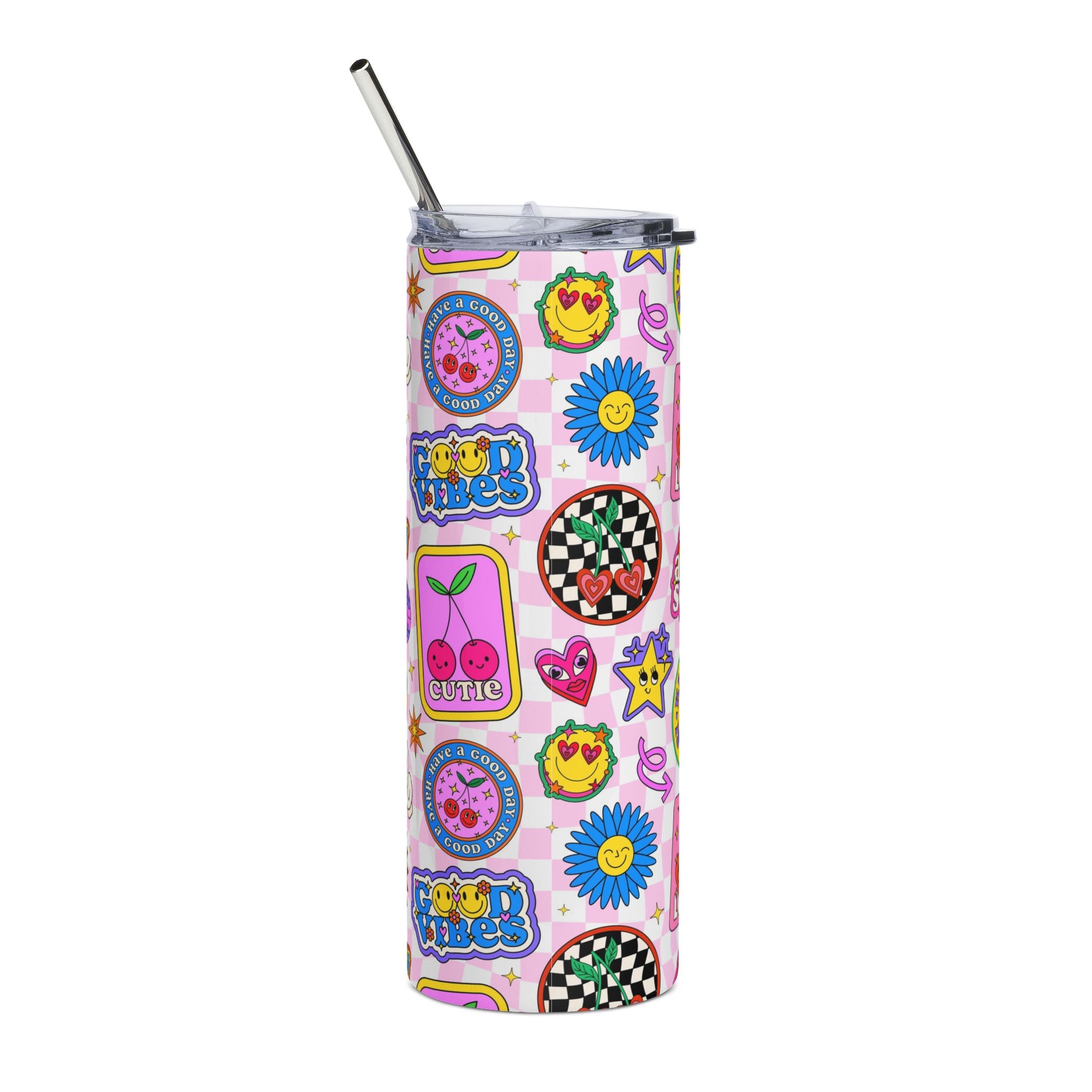 Good vibes- Stainless Steel Tumbler, 20oz