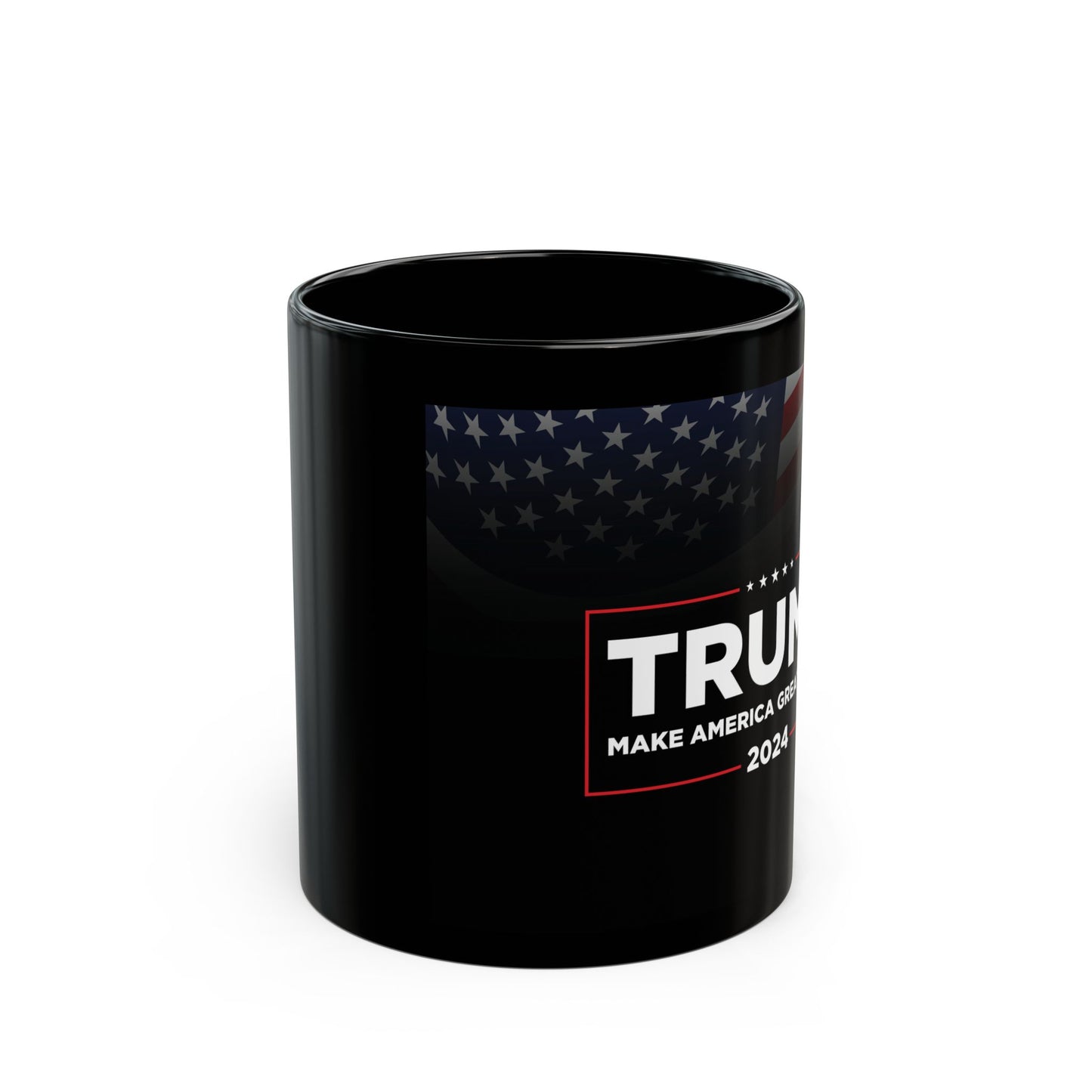 Trump 2024- Black Mug (11oz,)