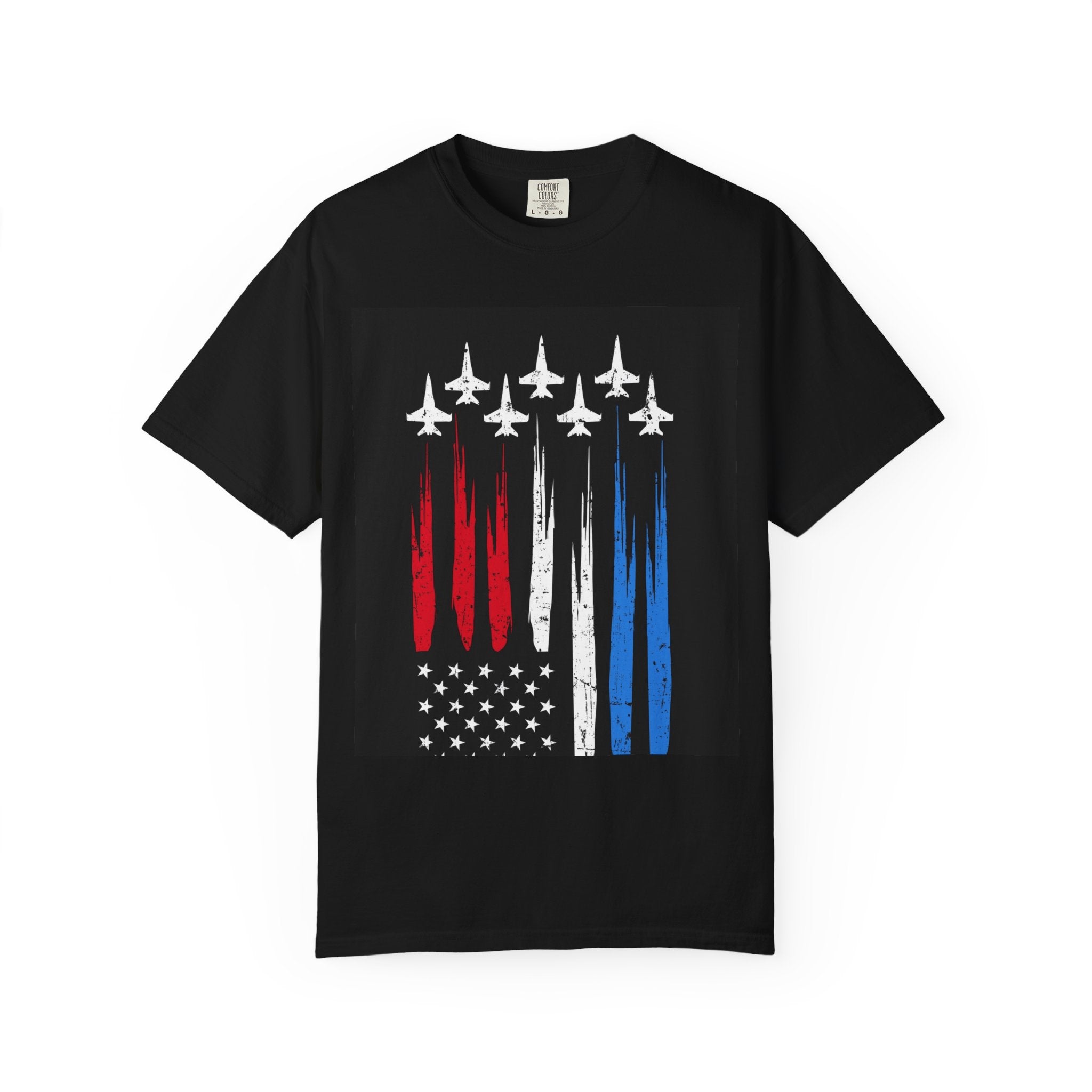 Patriotic Aviation T-Shirt | Unisex Garment-Dyed Tee, Airplane Graphic Tee, Military Pride Shirt, Independence Day Party Wear, [...]