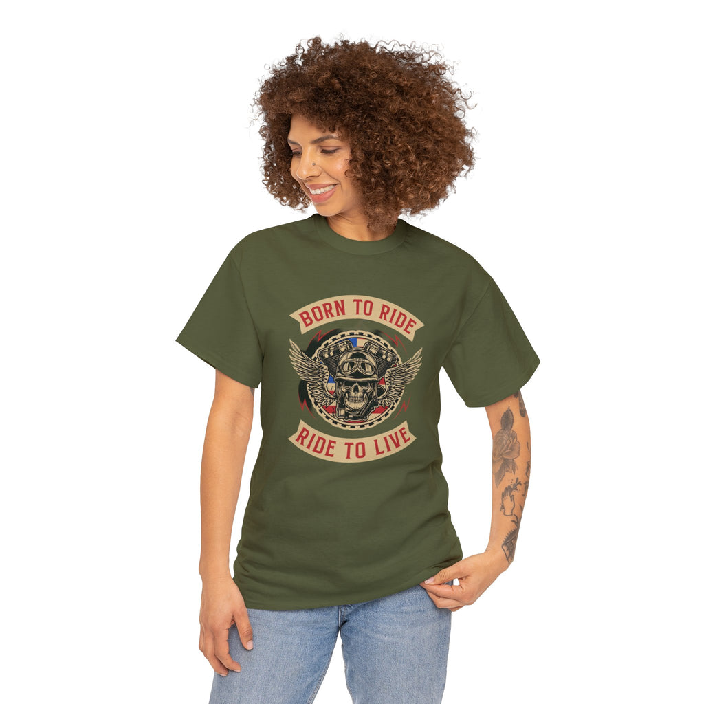 Born to ride—Heavy Cotton Tee