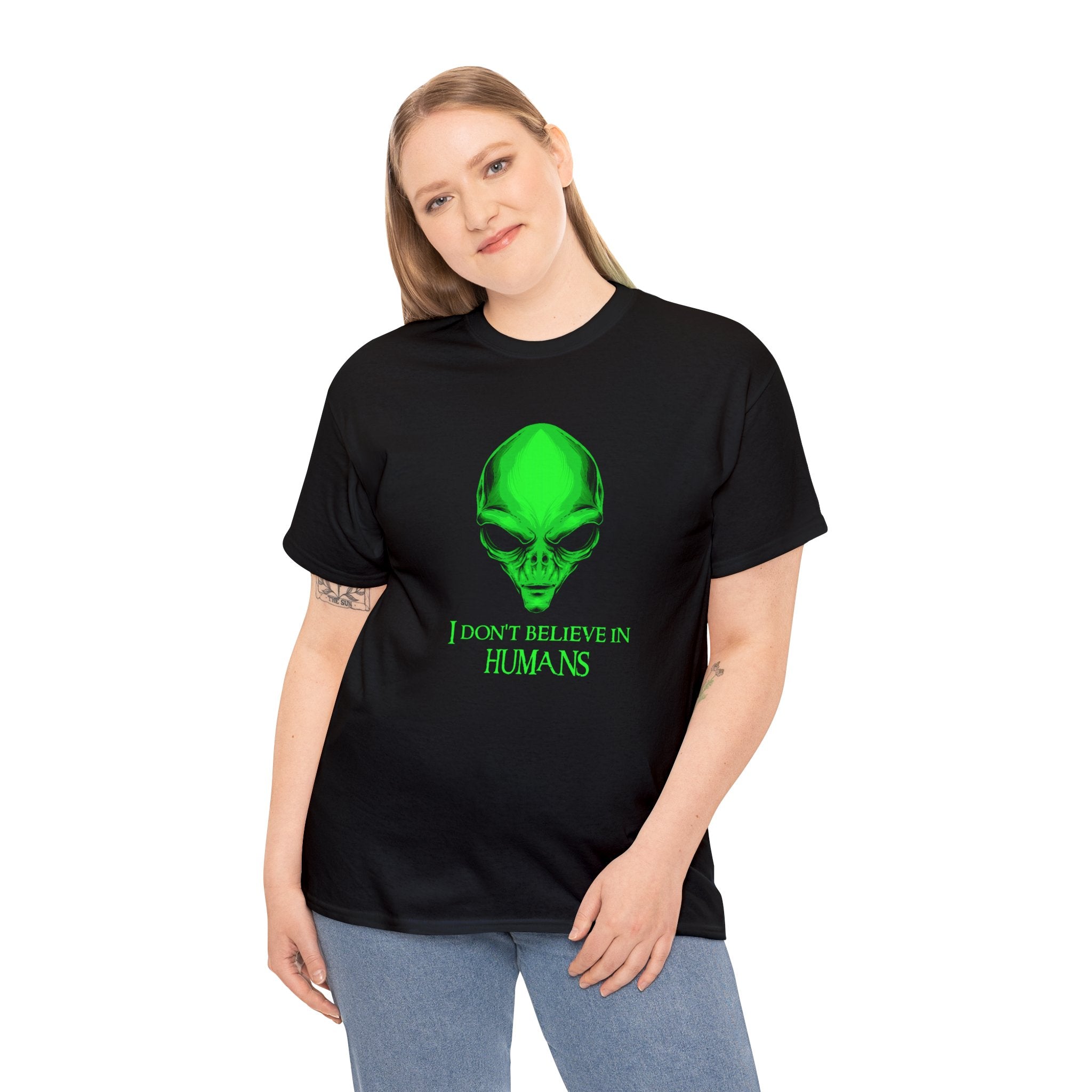 I don’t believe in humans—Heavy Cotton Tee