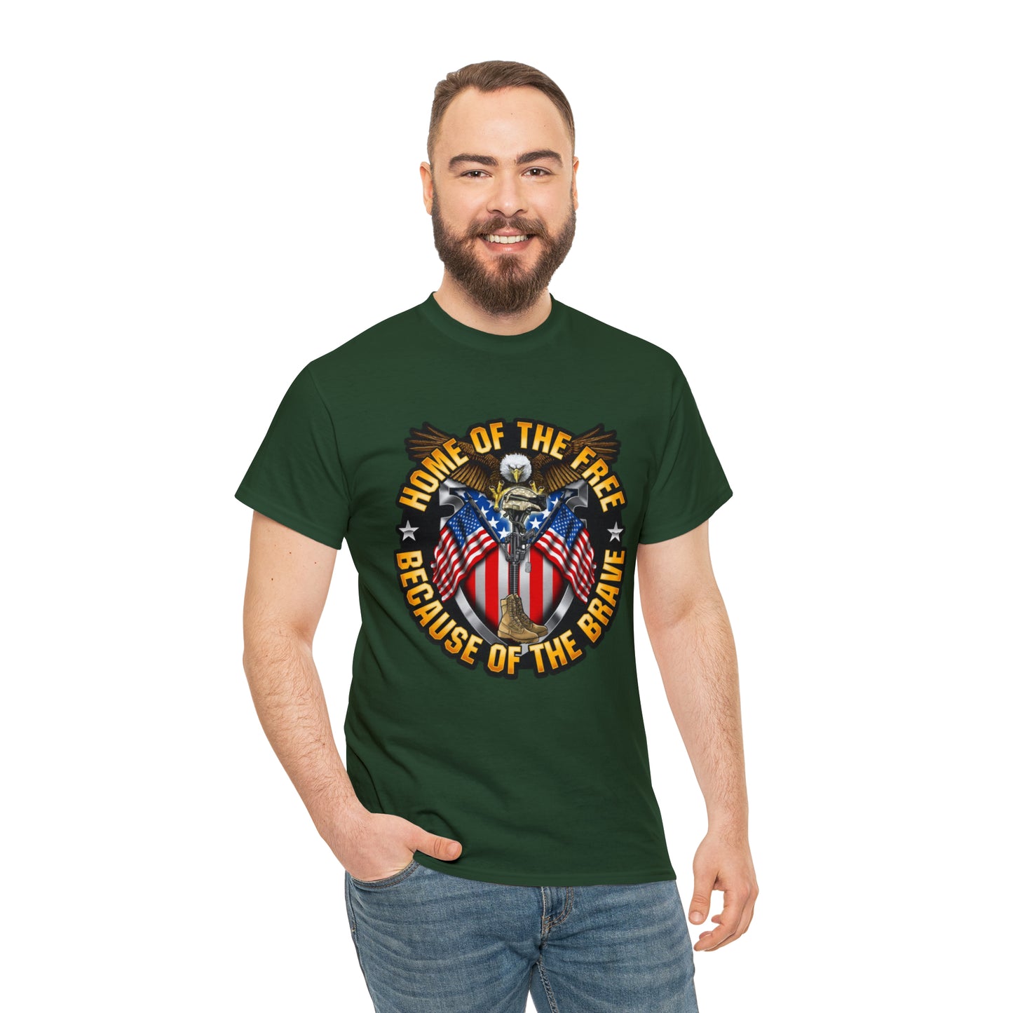 Home of the brave - Unisex Heavy Cotton Tee