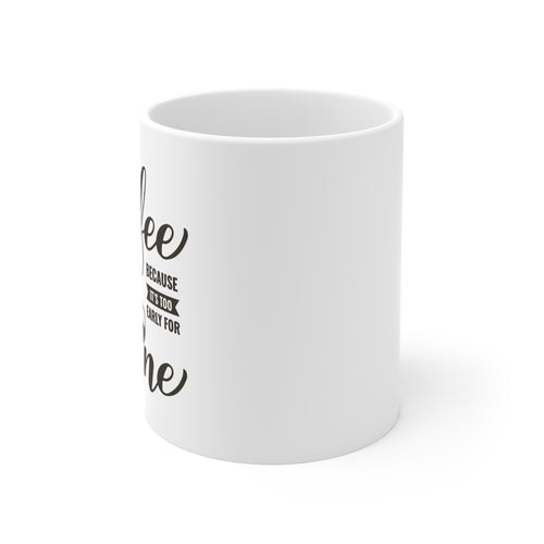Coffee & Wine Mug – Fun Quote for Coffee Lovers