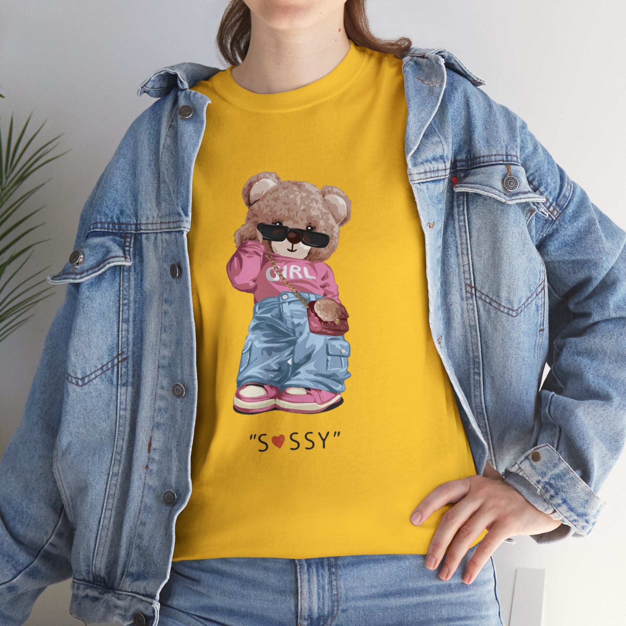 Sassy bear- Heavy Cotton Tee Shirt