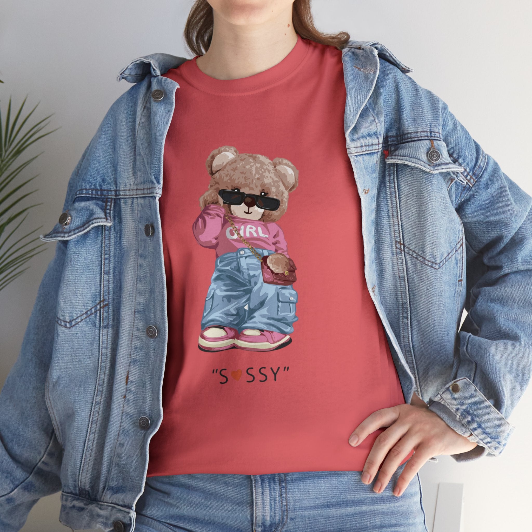Sassy bear- Heavy Cotton Tee Shirt