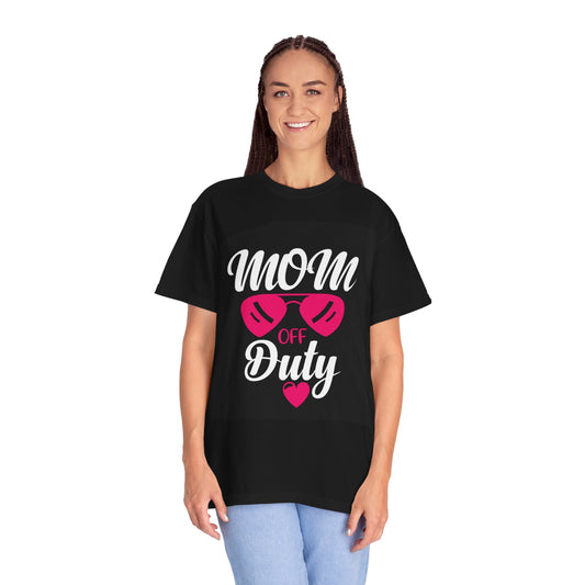 Mom Off Duty T-Shirt | Garment-Dyed Tee for Mother's Day & Gift Giving