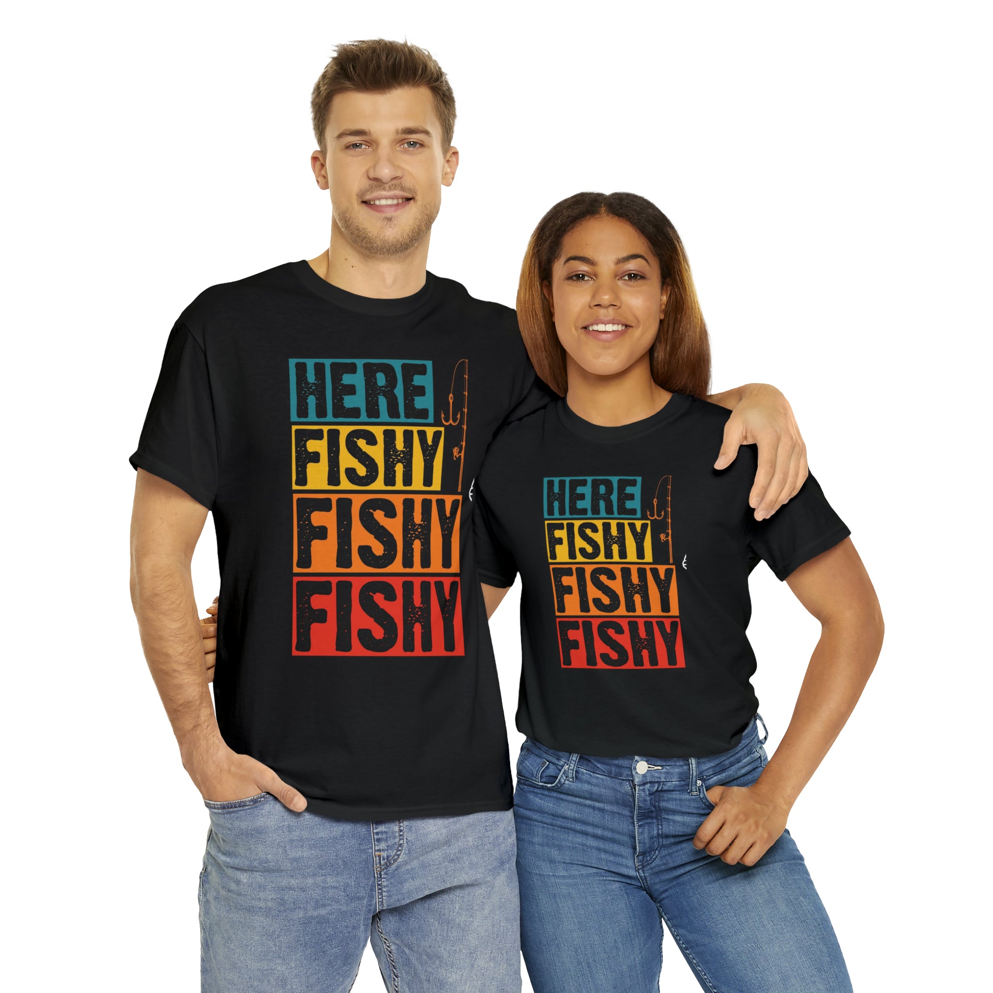 Here fishy fishy— Heavy Cotton Tee