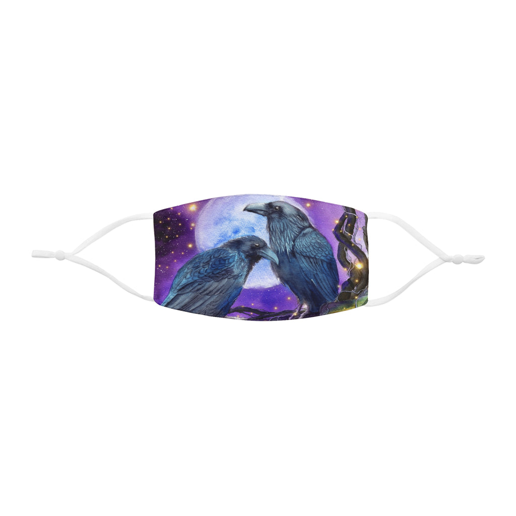 Raven birds- Snug-Fit Polyester Face Mask