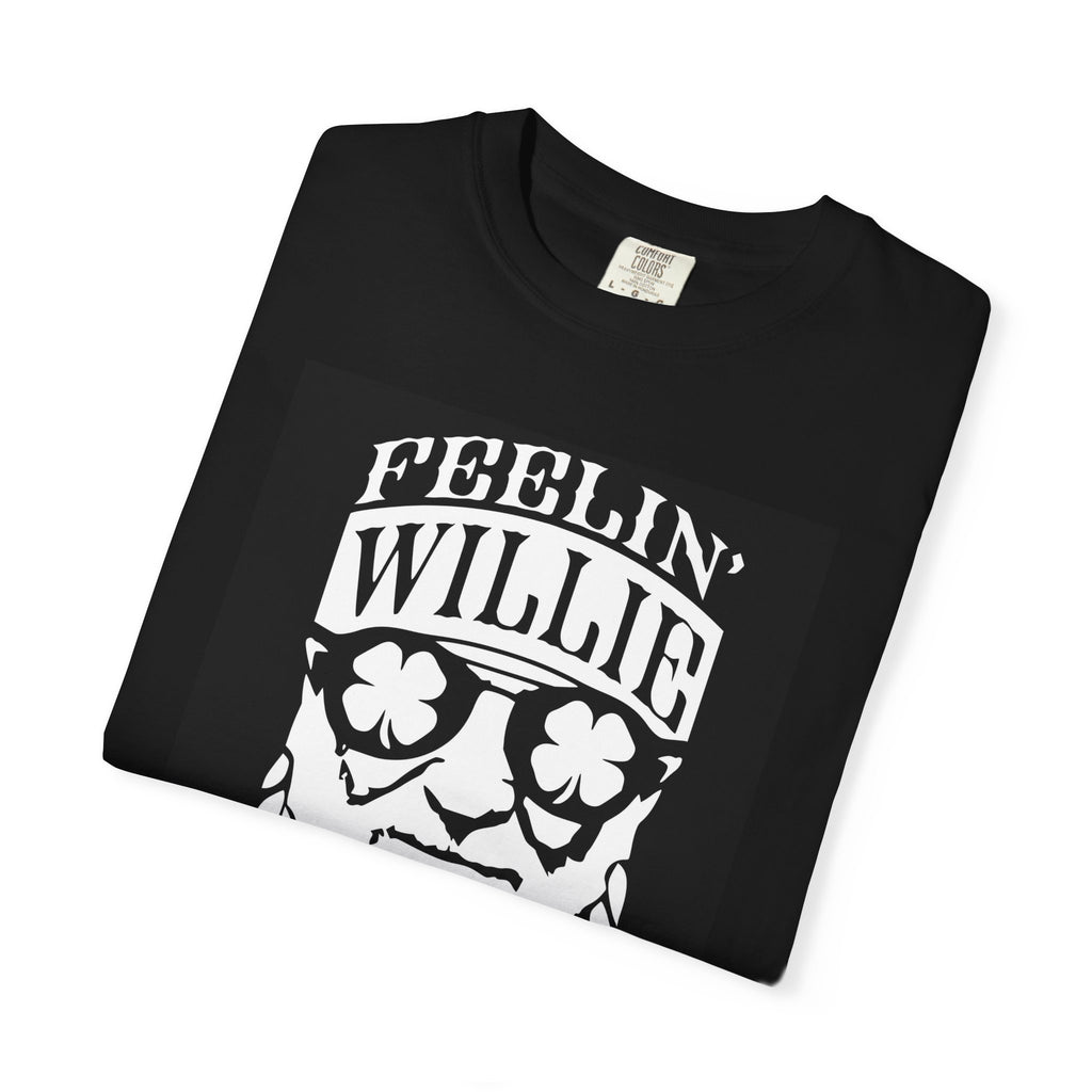 Lucky Feelin' Willie Unisex Garment-Dyed T-Shirt