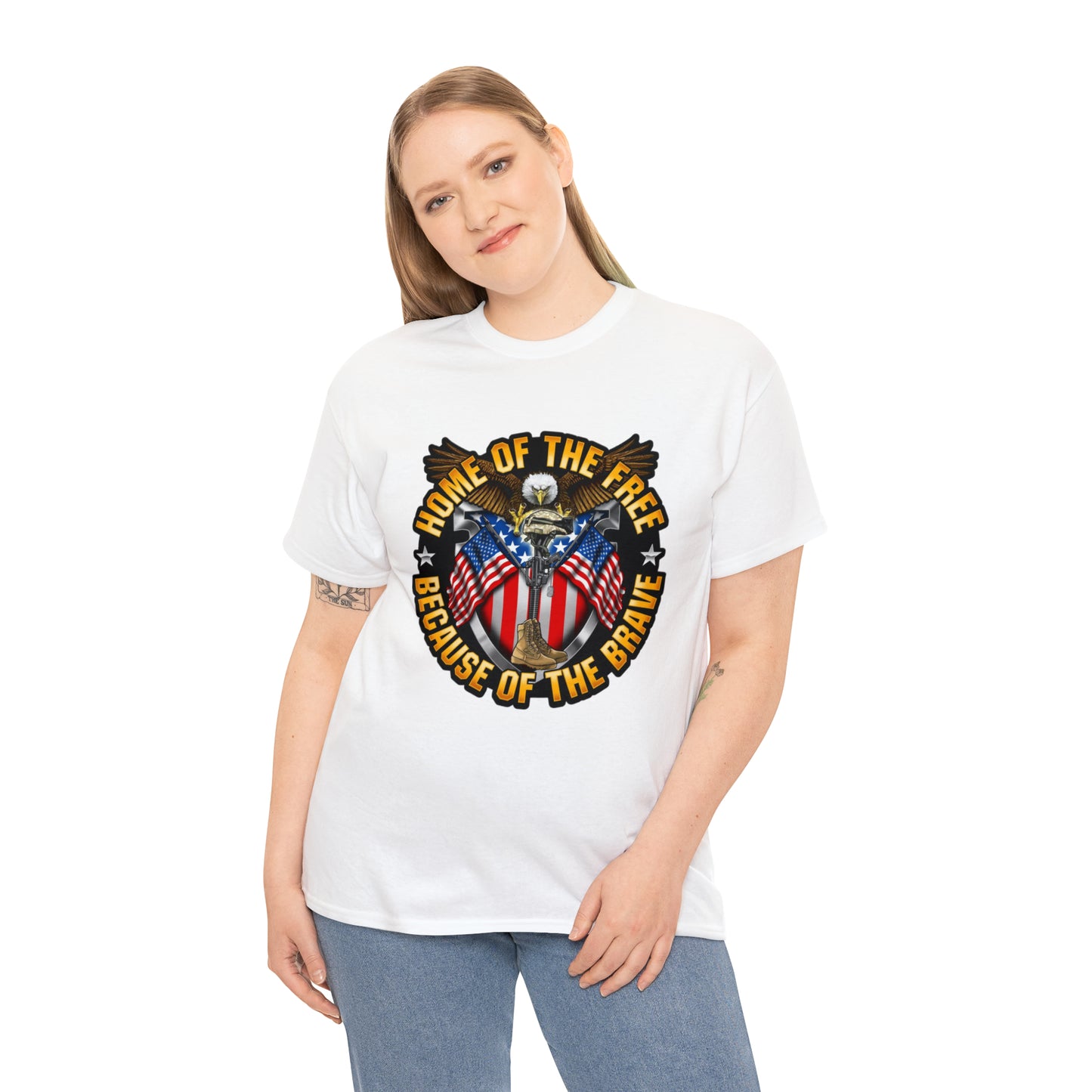 Home of the brave - Unisex Heavy Cotton Tee