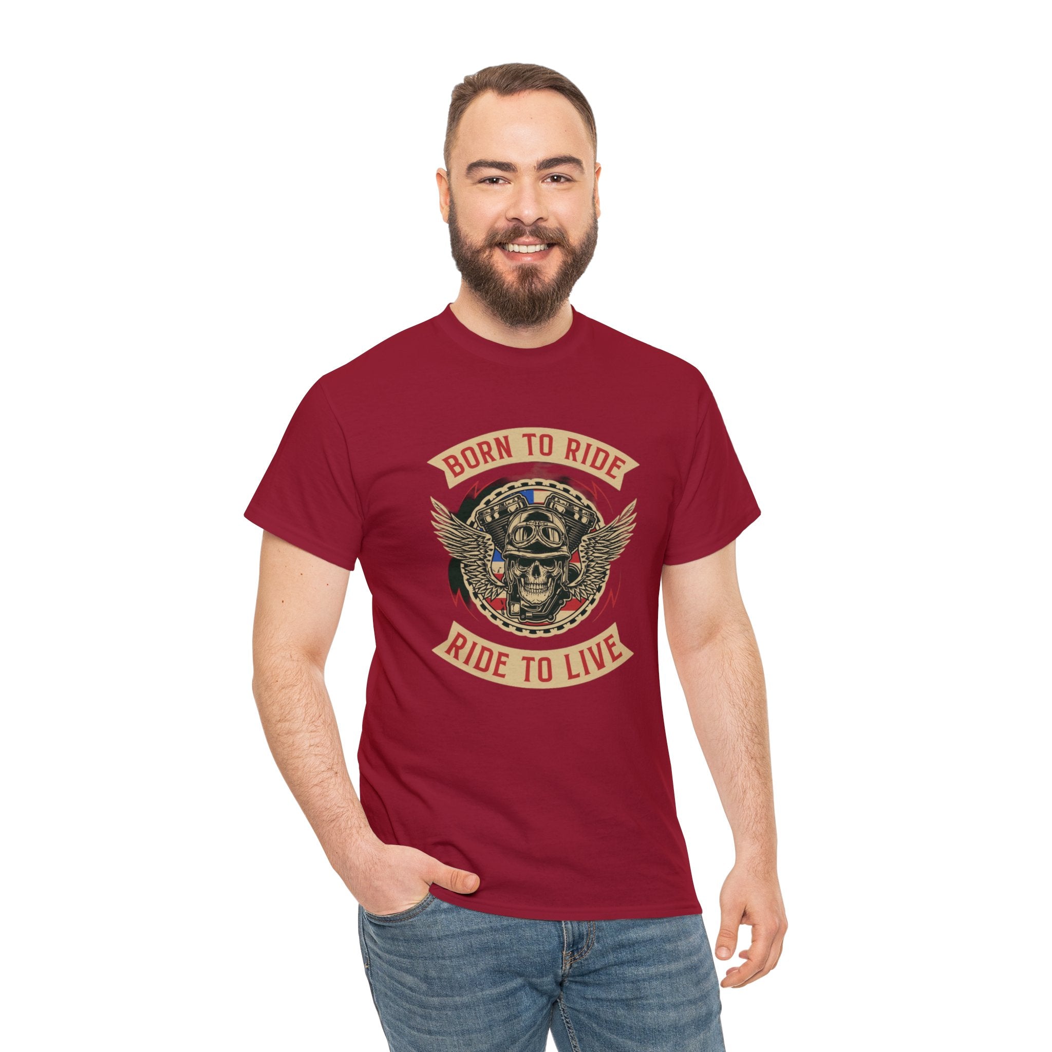 Born to ride—Heavy Cotton Tee
