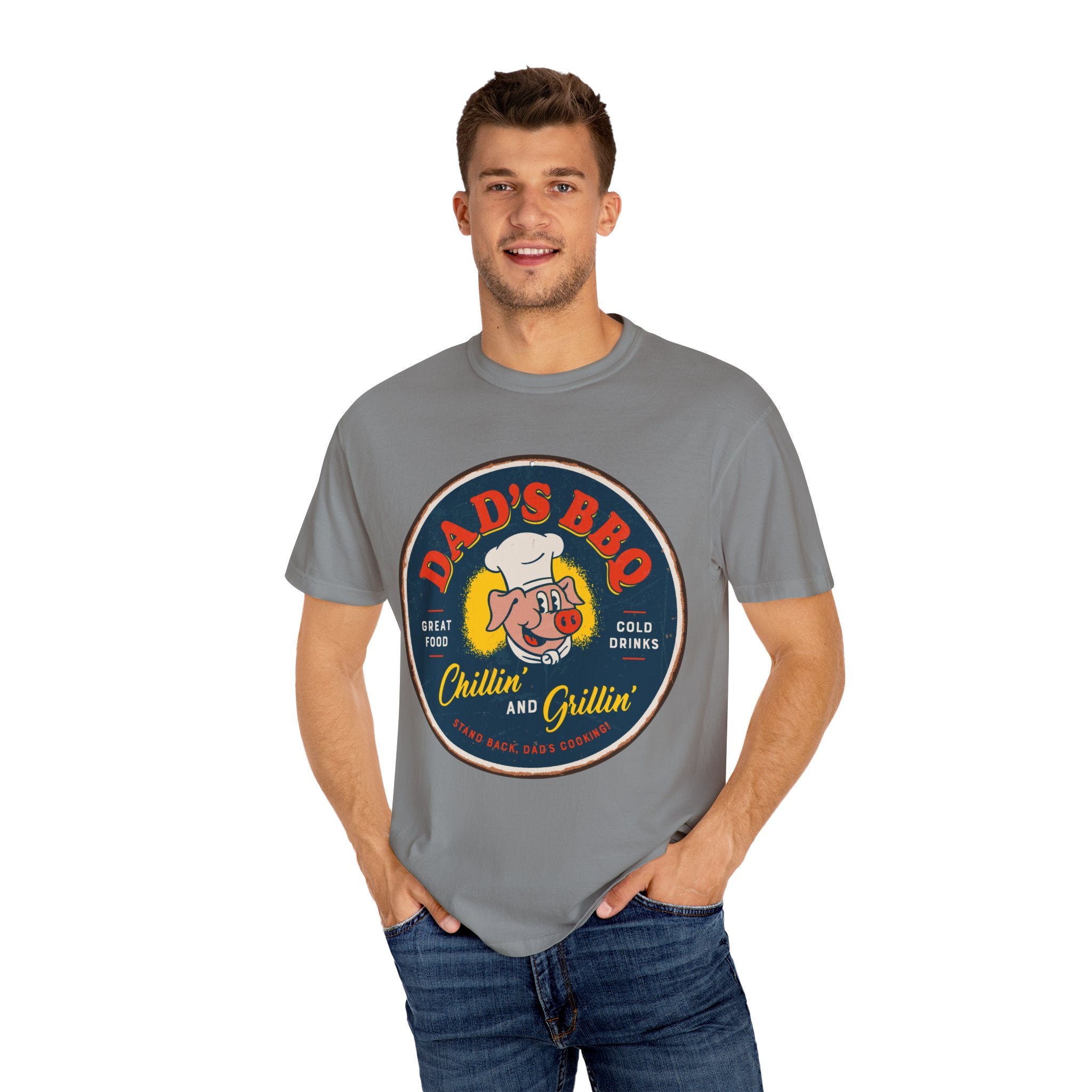 Dad's BBQ T-Shirt - Chill & Grill Design