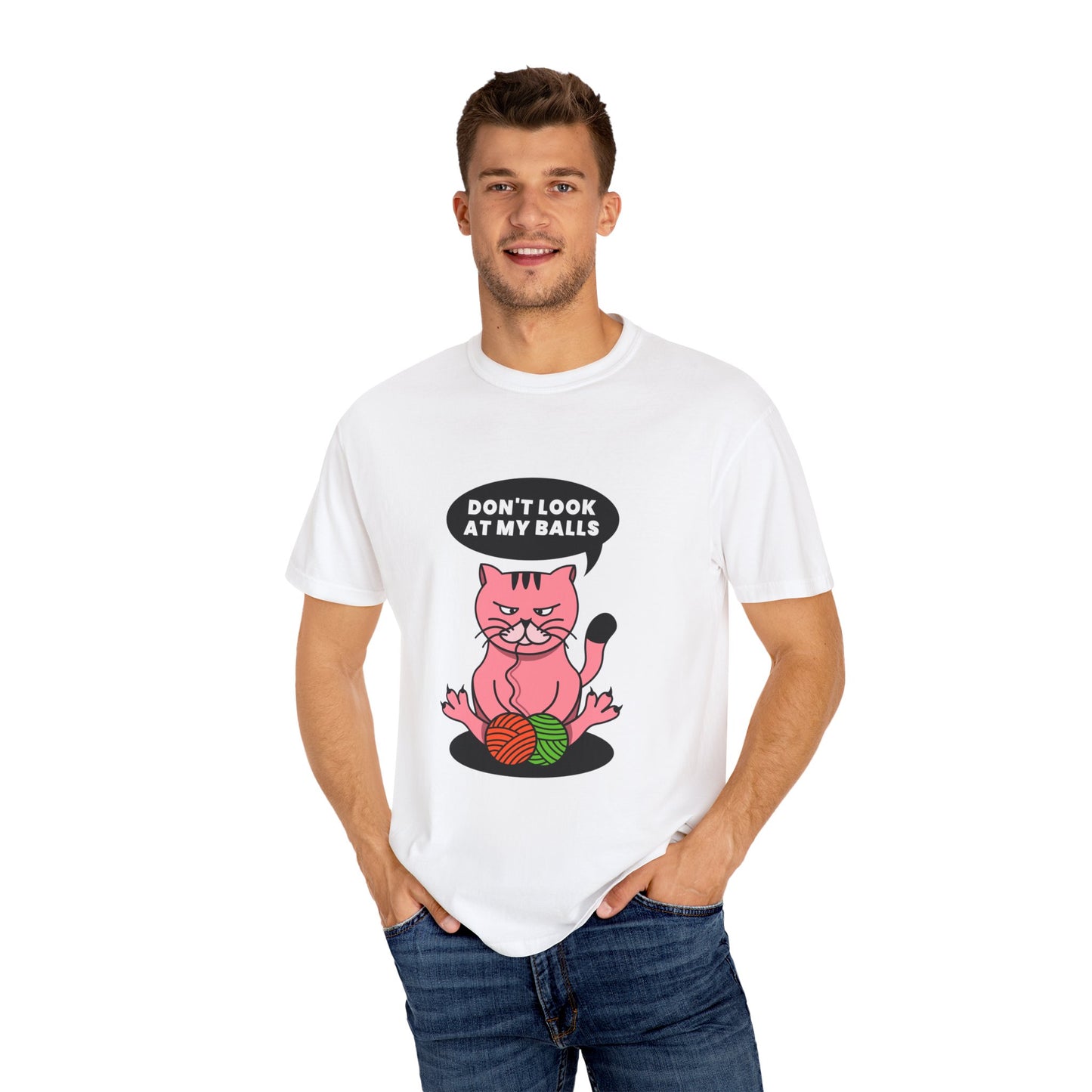 Playful Cat Graphic T-Shirt - Funny Unisex Tee