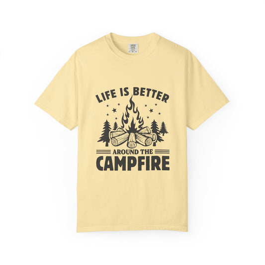 Campfire Vibes Unisex T-Shirt | Outdoor Adventure Tee | Camping Gift | Life is Better Around the Campfire | Casual Summer Shirt, [...]