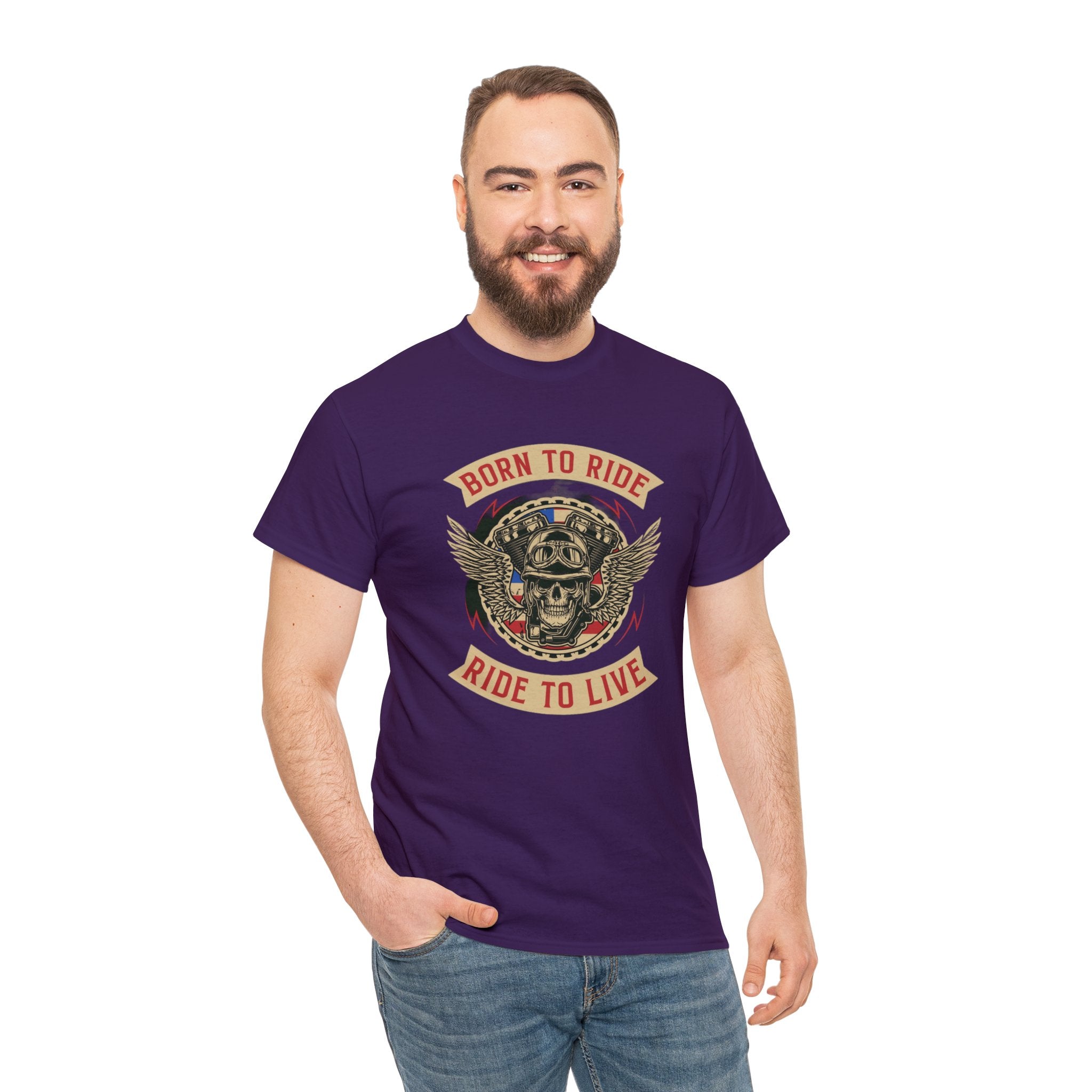 Born to ride—Heavy Cotton Tee