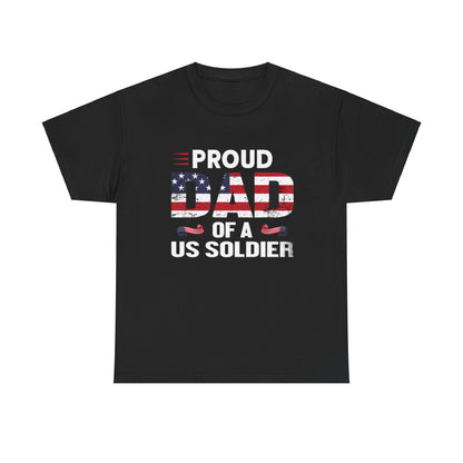 Proud dad of a soldier- Heavy Cotton Tee