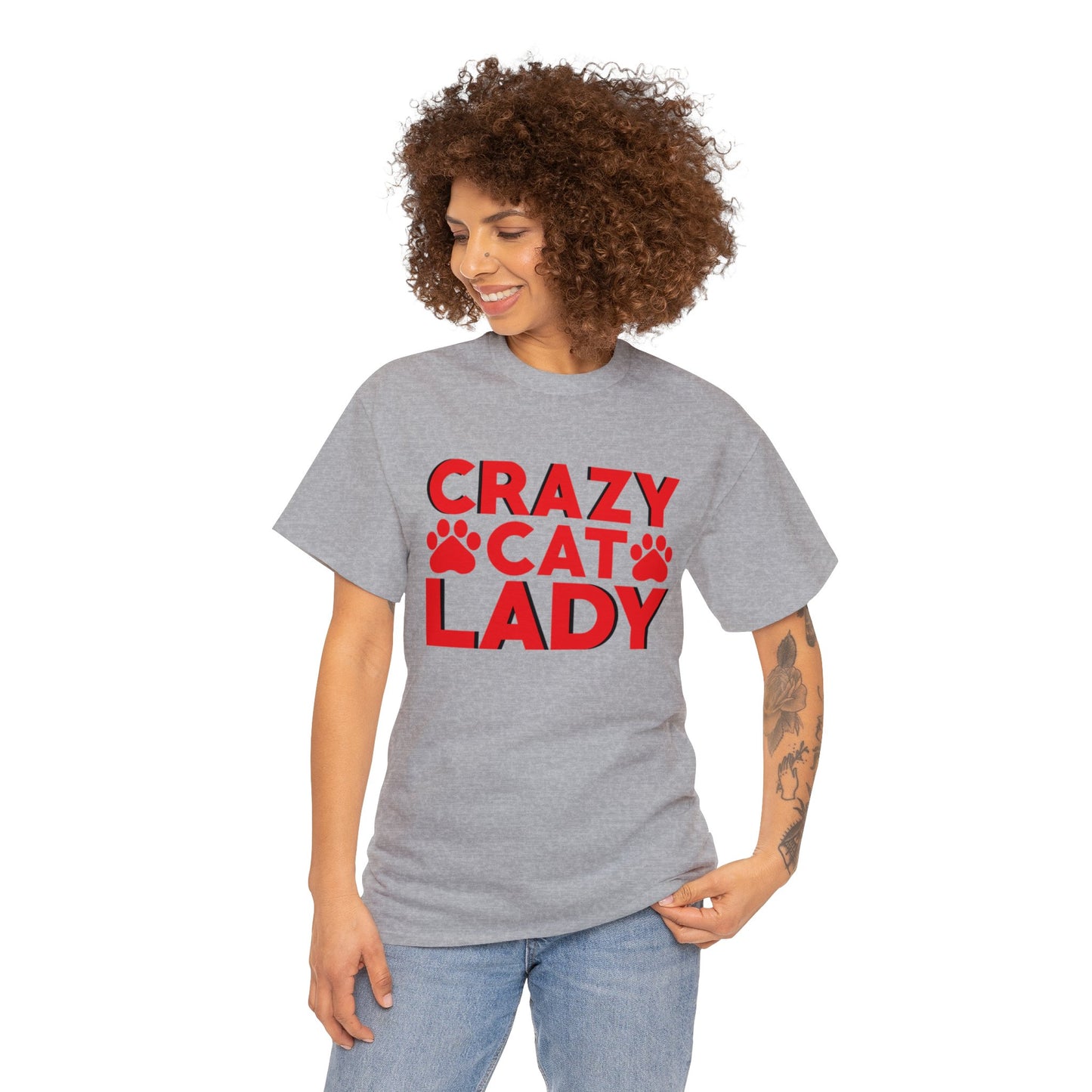 Crazy cat lady— Heavy Cotton Tee