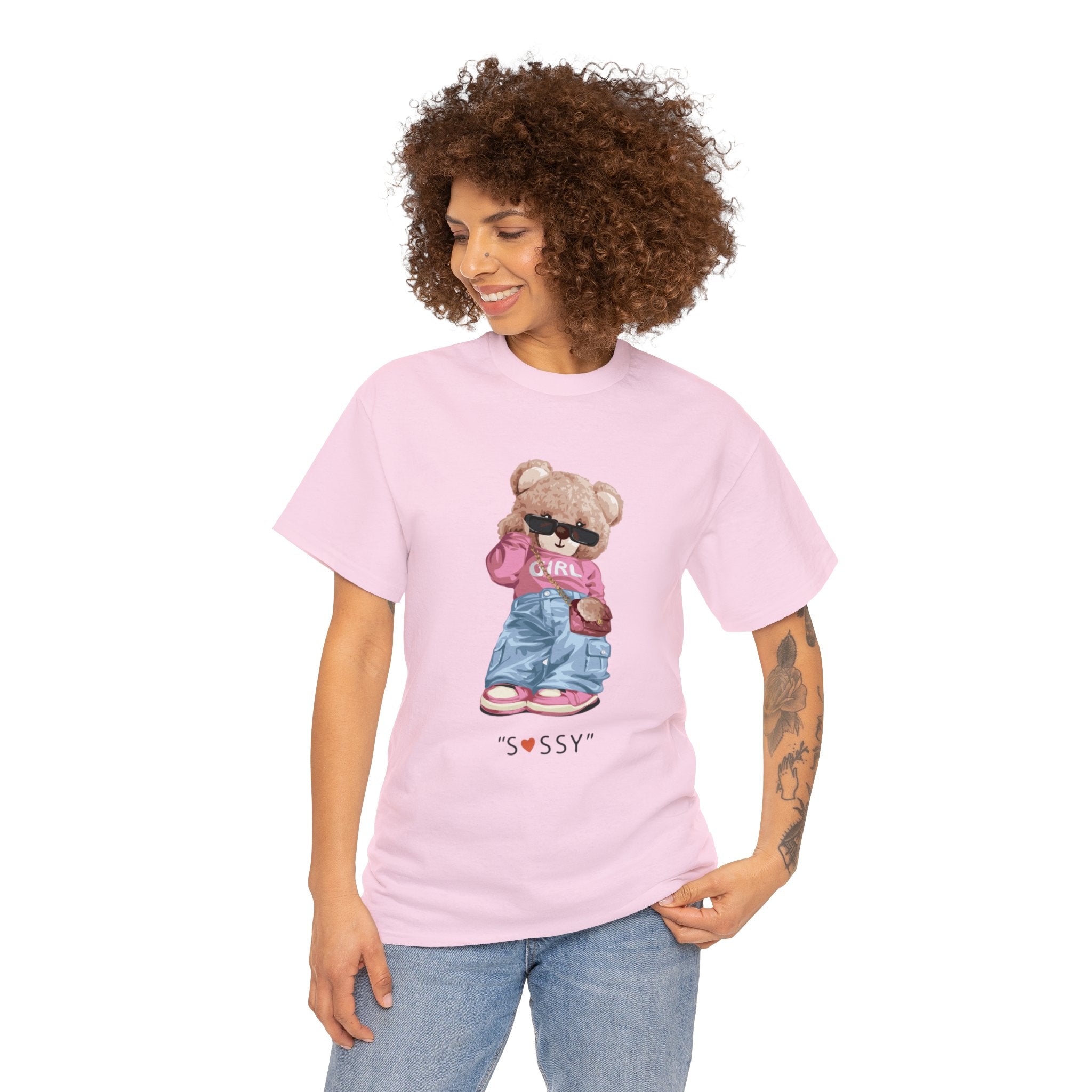 Sassy bear- Heavy Cotton Tee Shirt