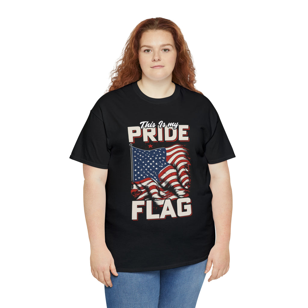 This is my pride flag- USA- Unisex Heavy Cotton Tee