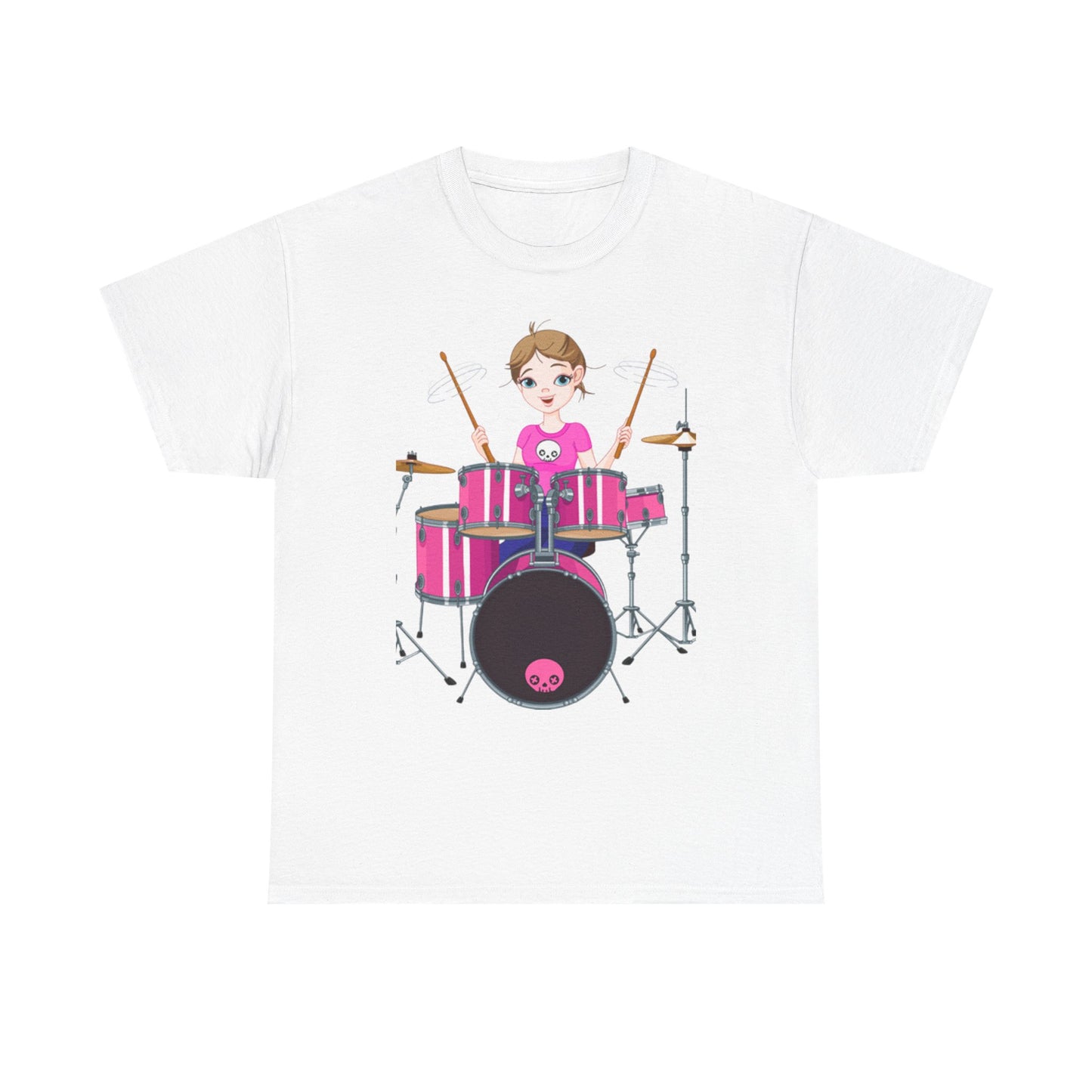 DRUMMER GIRL-  Heavy Cotton Tee