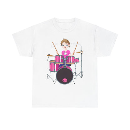 DRUMMER GIRL-  Heavy Cotton Tee