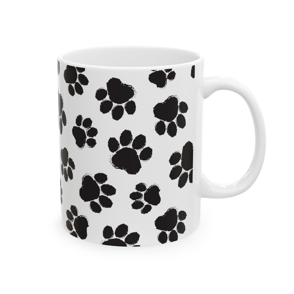 Dog paws coffee Ceramic Mug, (11oz,)