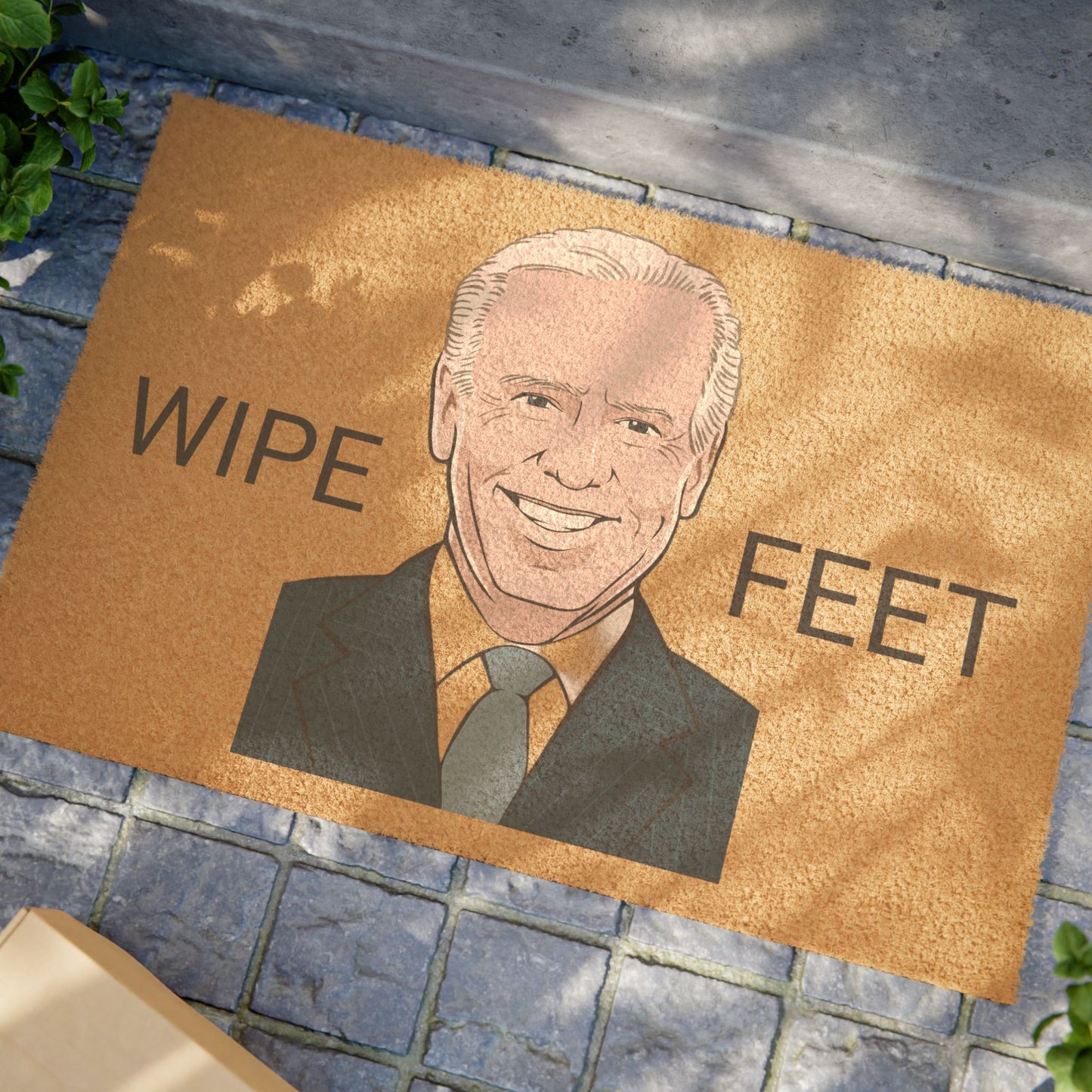 Wipe feet— Biden— out door Doormat