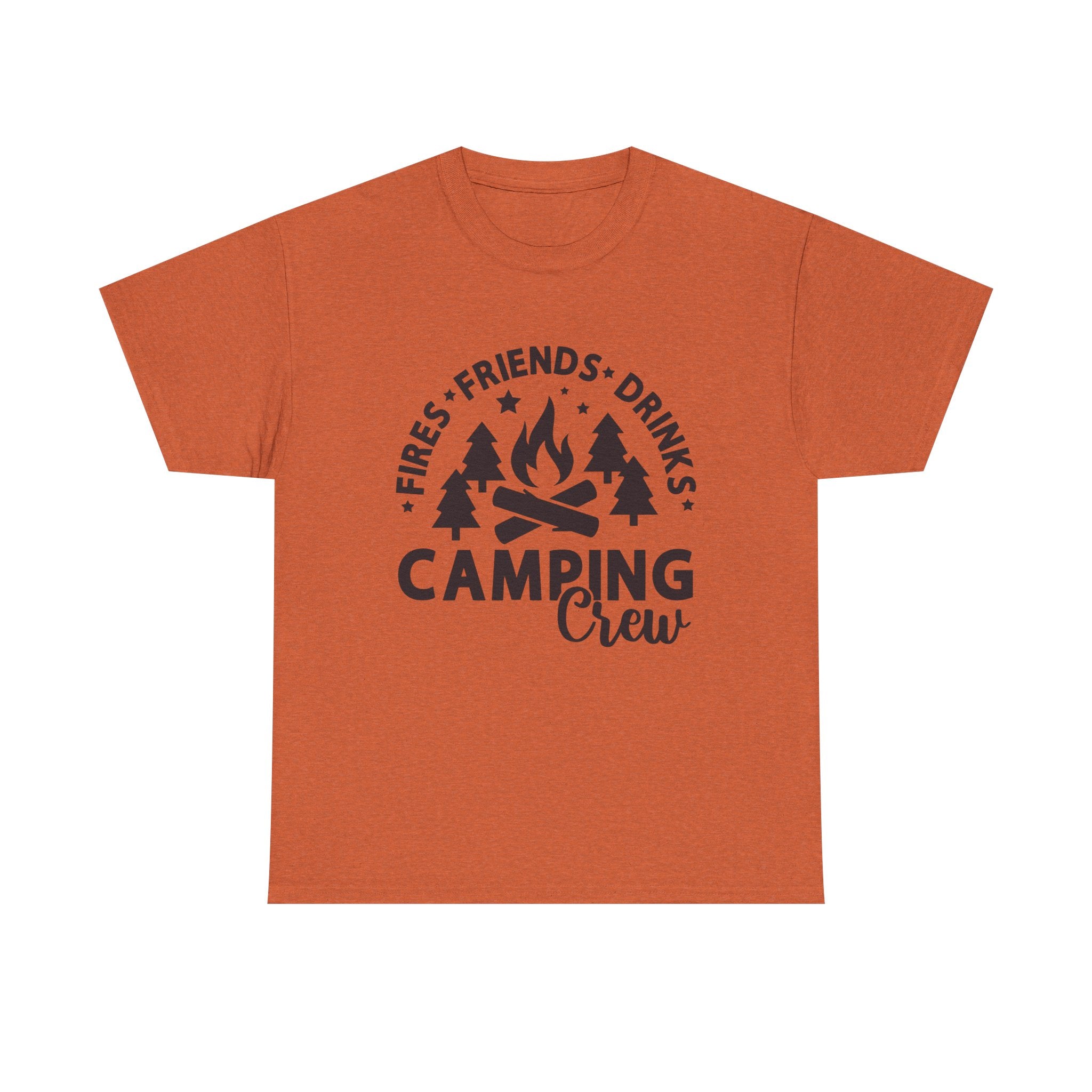 Camping Crew Unisex Heavy Cotton Tee - Perfect for Outdoor Adventures, Summer BBQs, Family Gatherings, Hiking Trips, and Campfire Nights