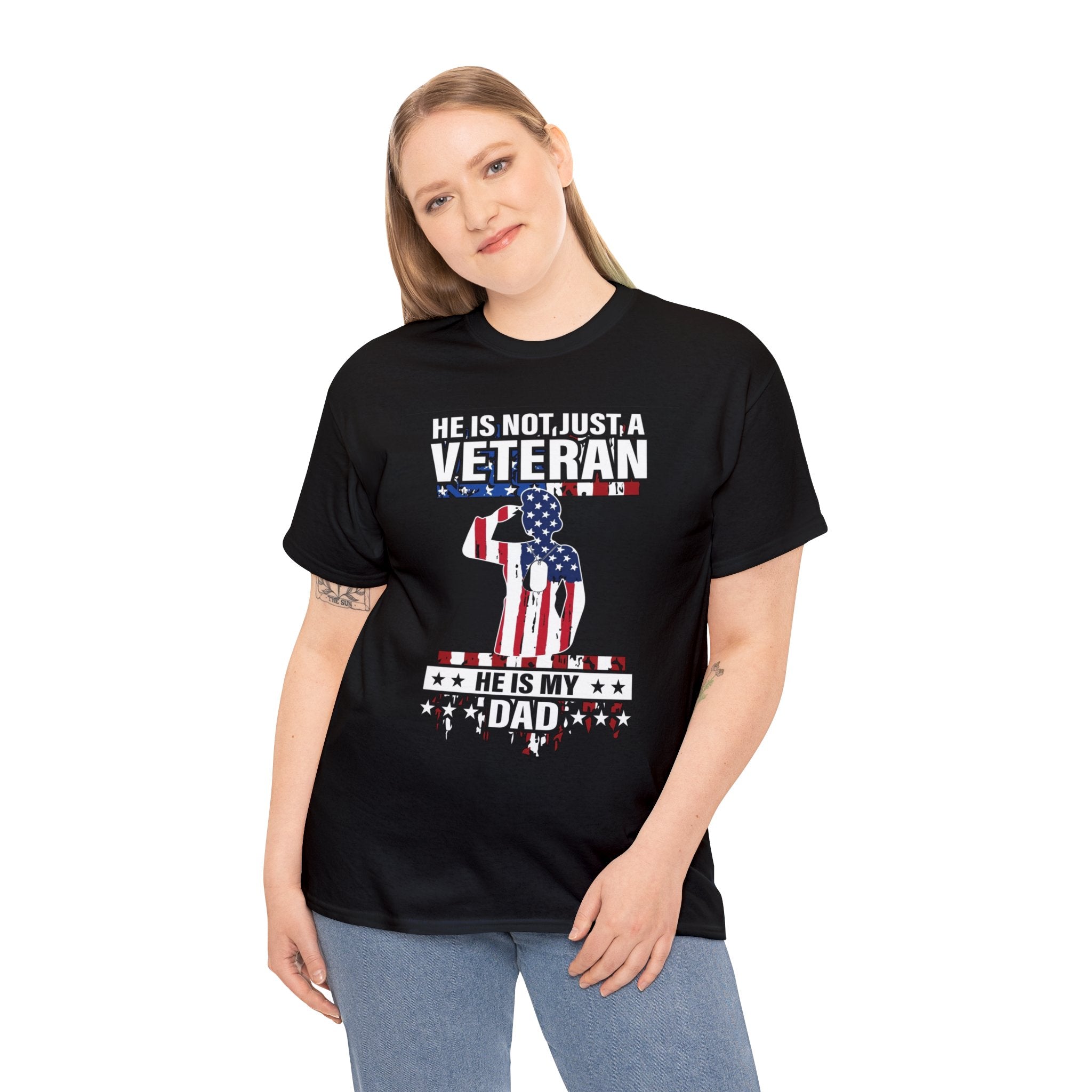 He is not just a veteran— Heavy Cotton Tee