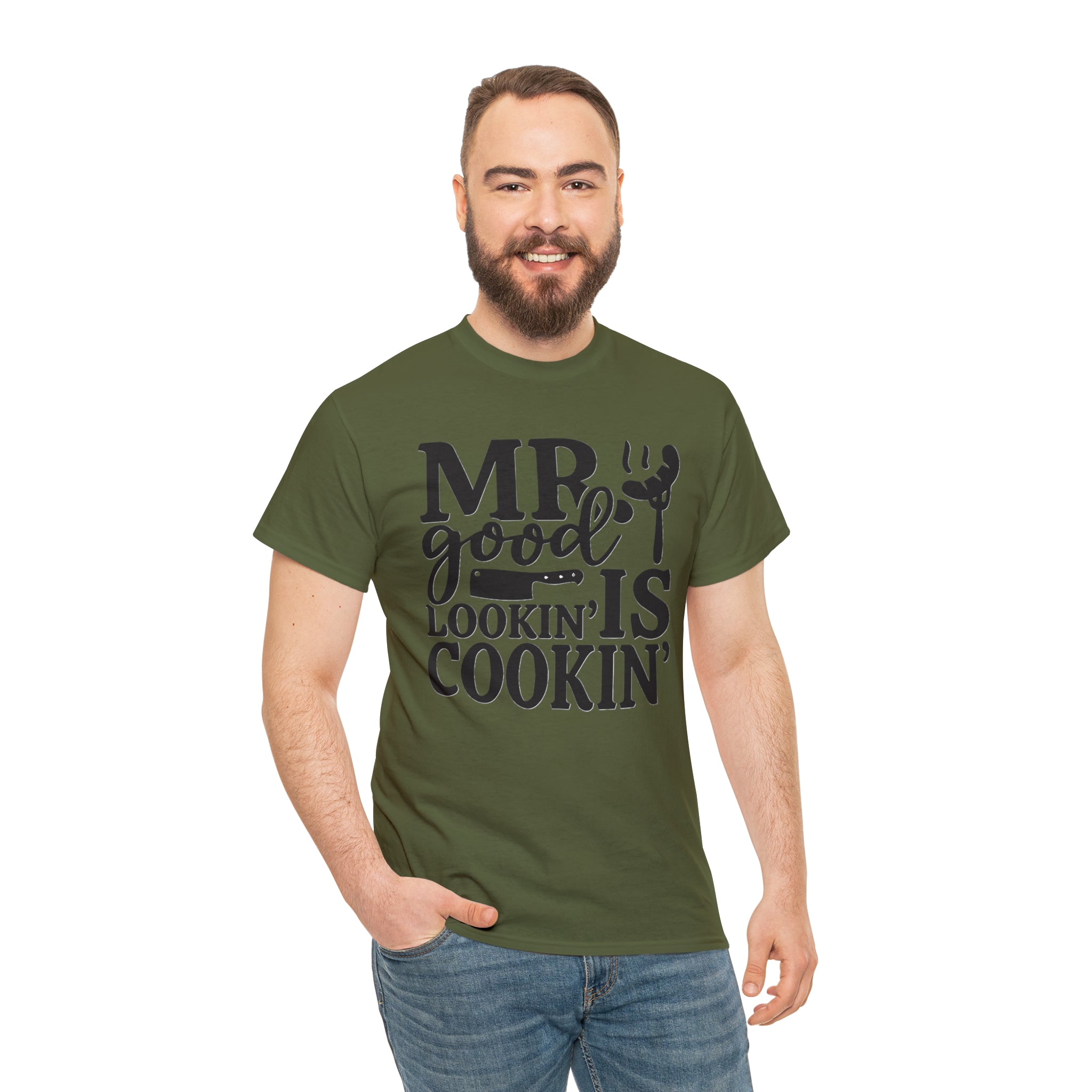 Mr good looking— Heavy Cotton Tee