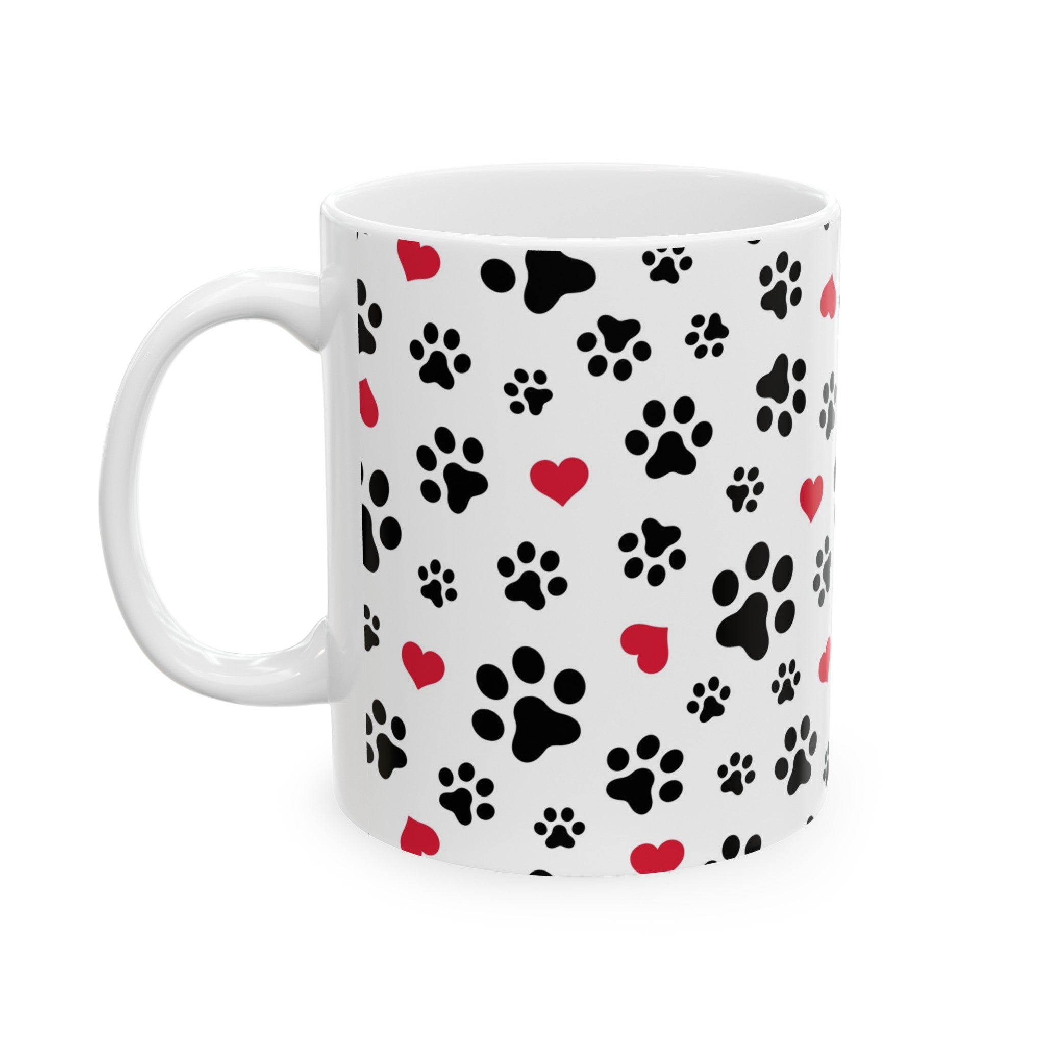 Cat prints— Ceramic Mug, (11oz,)