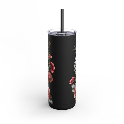 Botanical flower- Maars Maker Skinny Matte Tumbler, 20oz