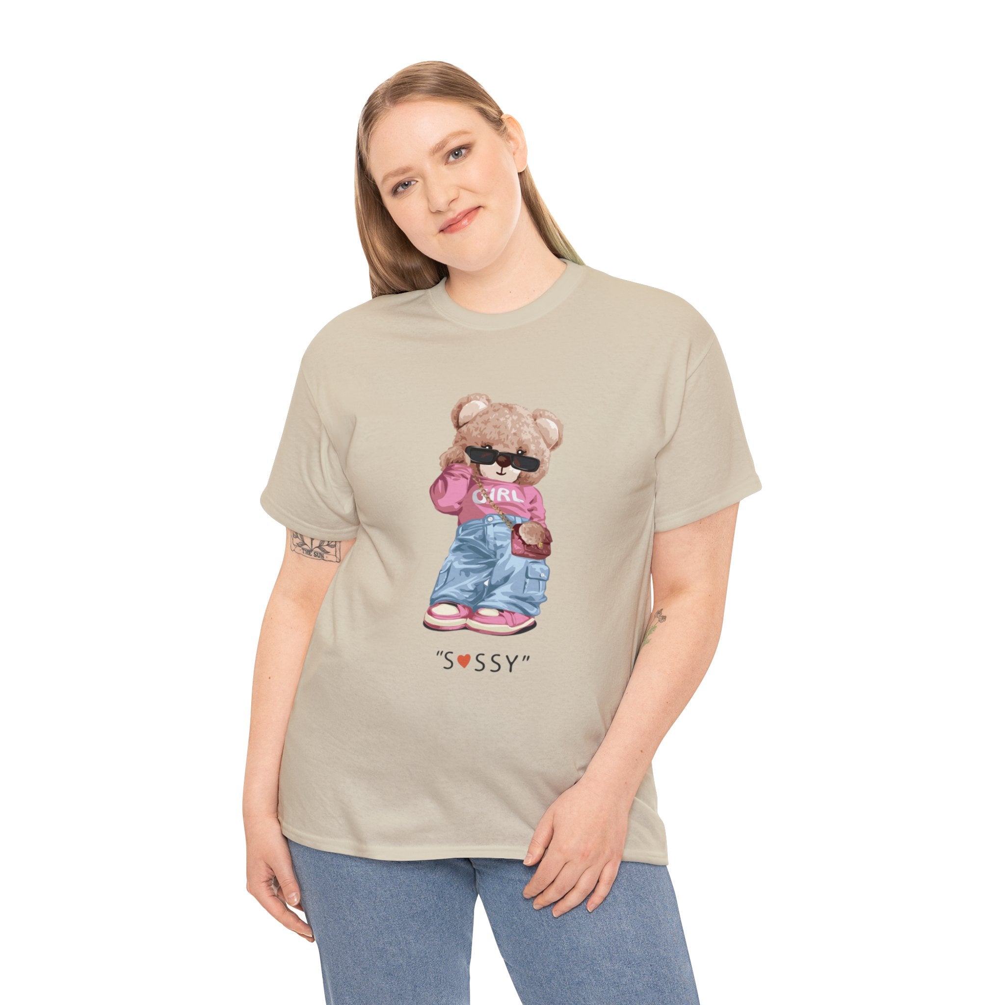Sassy bear- Heavy Cotton Tee Shirt