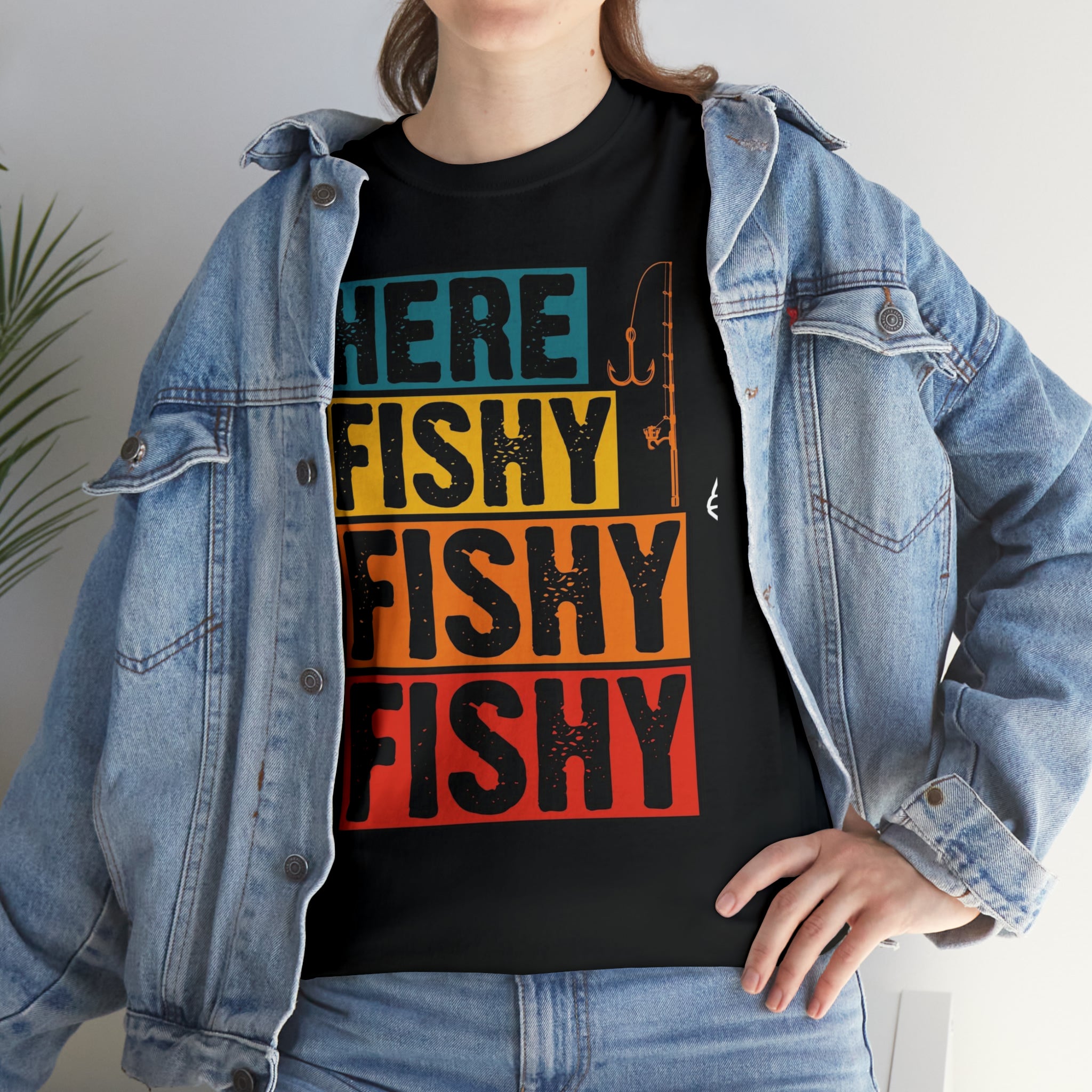 Here fishy fishy— Heavy Cotton Tee