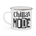 Cozy Enamel Camping Mug, Relaxation Mug, Outdoor Drinkware, Gift for Hikers, Adventure Accessory, Camping Essentials, Durable Mug