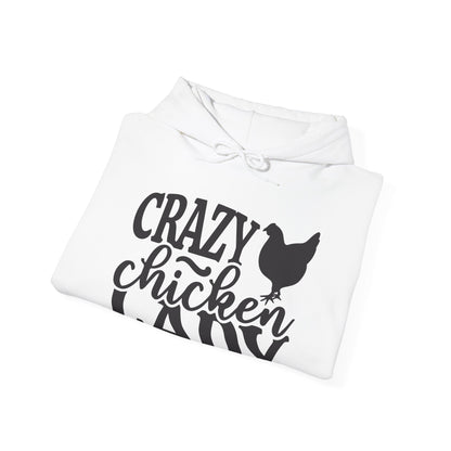 Crazy chicken lady- Heavy Blend™ Hooded Sweatshirt