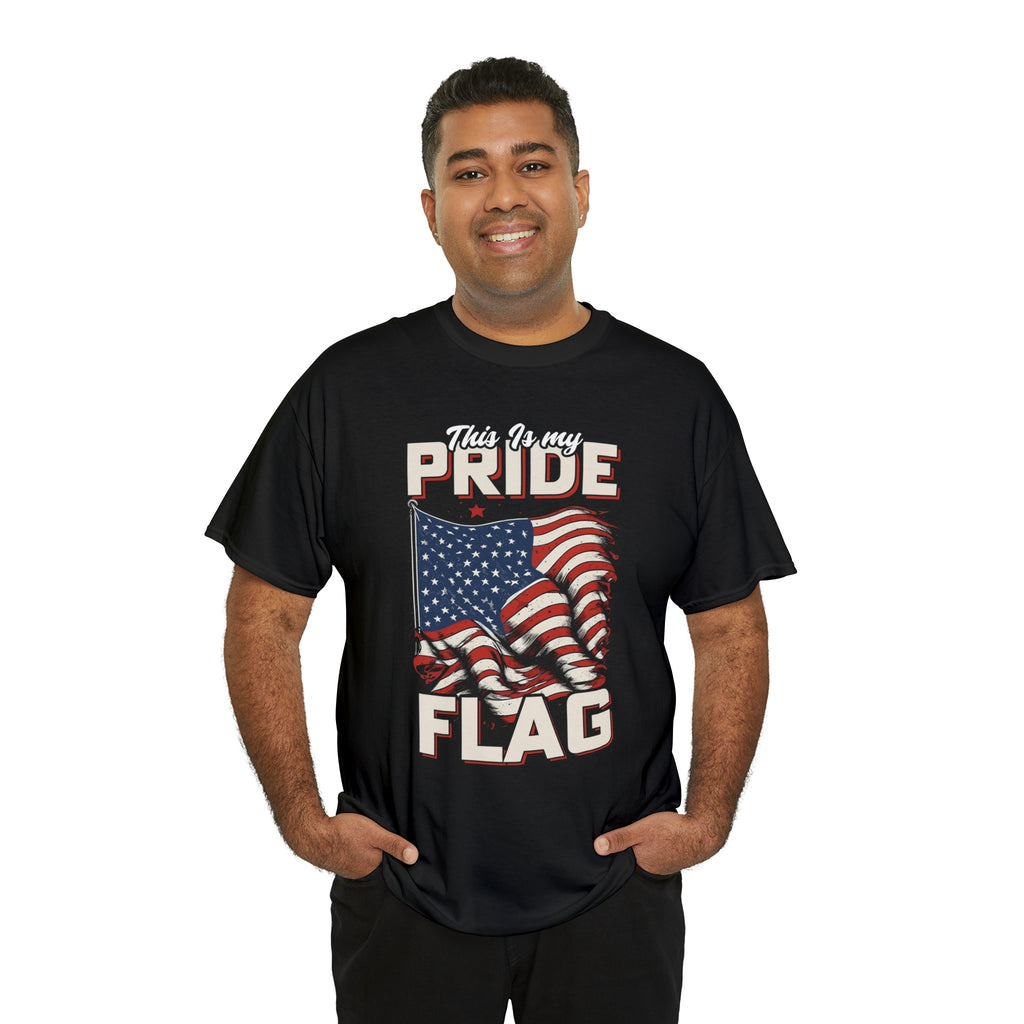 This is my pride flag- USA- Unisex Heavy Cotton Tee