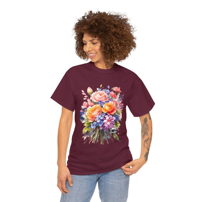 Flowers— Heavy Cotton Tee Shirt