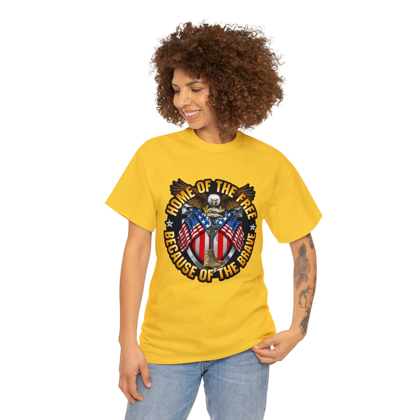 Home of the brave - Unisex Heavy Cotton Tee