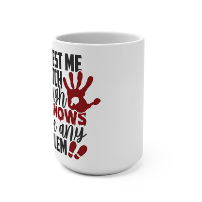 Handprint Statement Mug, Funny Coffee Cup, Unique Gift for Teens, Halloween Decor, Quirky Home Accessory, for Coffee Lovers!