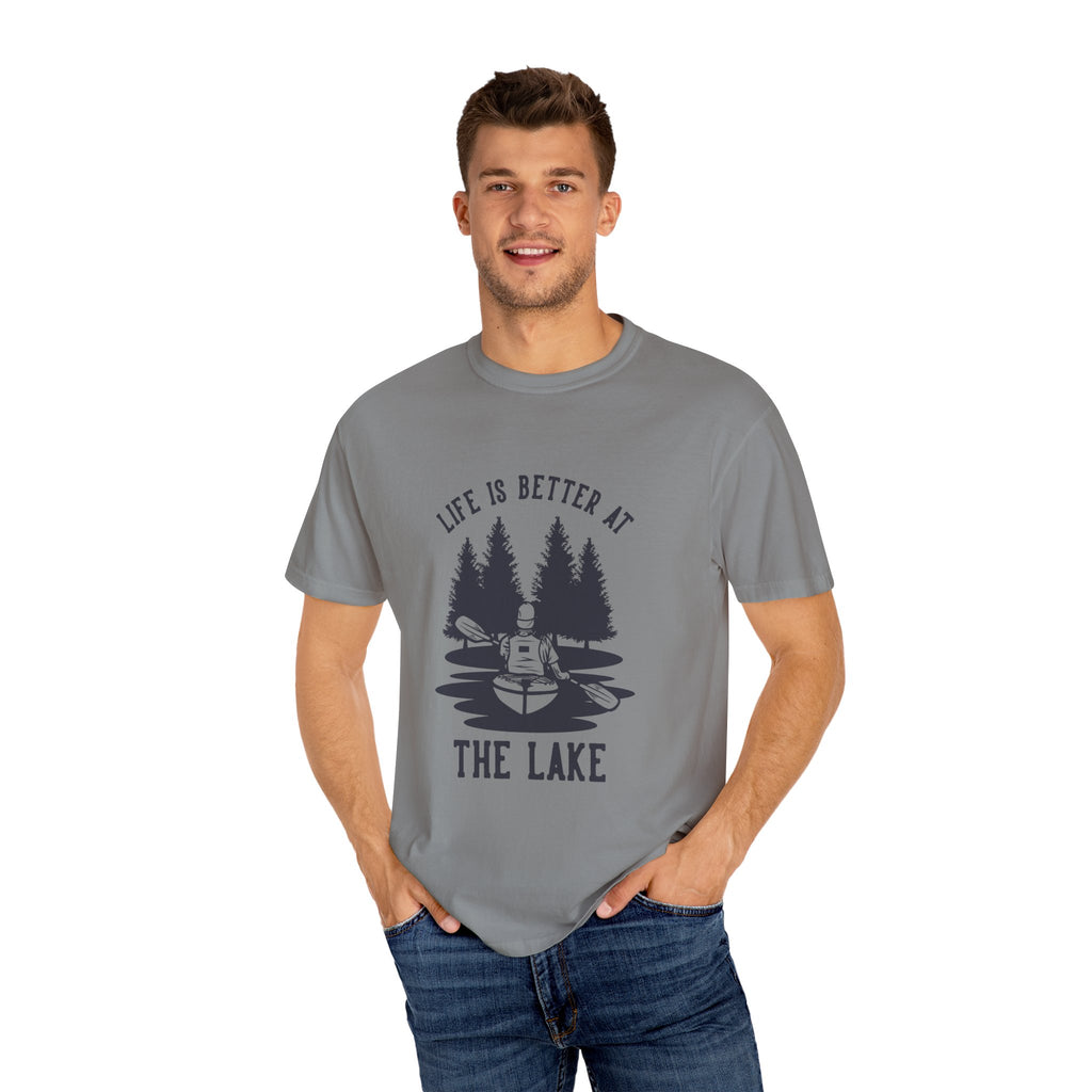 Lake Life Unisex Garment-Dyed T-Shirt - "Life is Better at the Lake"