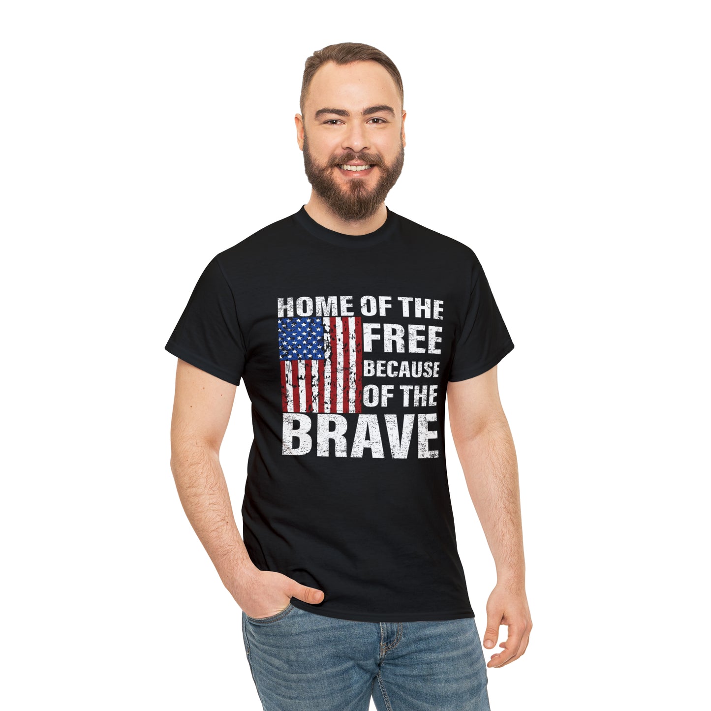 Home of the free- Unisex Heavy Cotton Tee