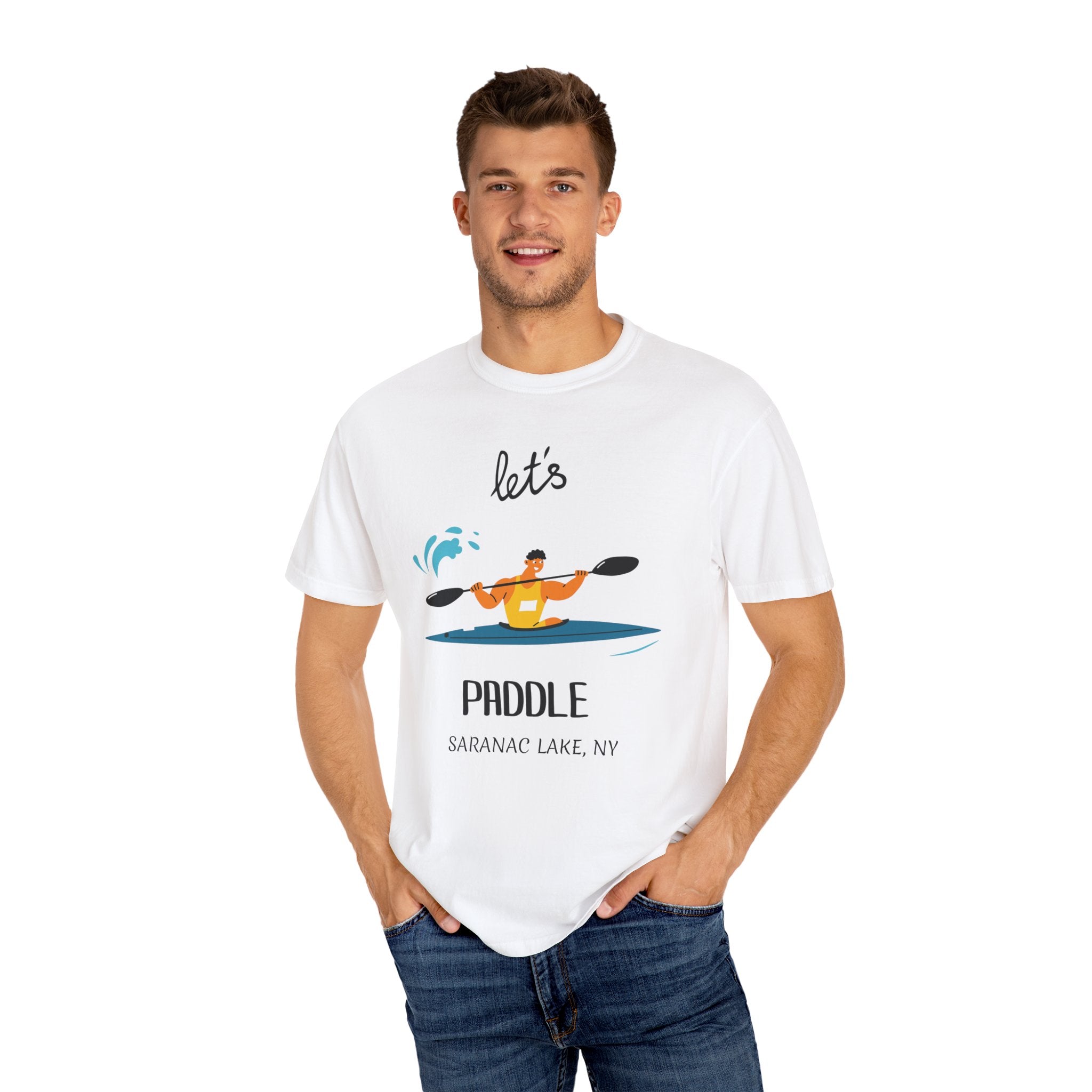 Kayaking T-Shirt - "Let's Paddle" unisex