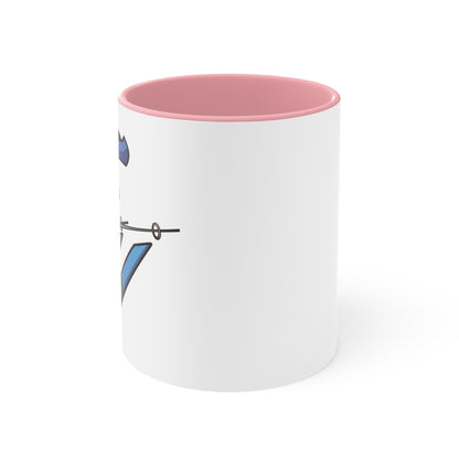 Skiing- Accent Mug