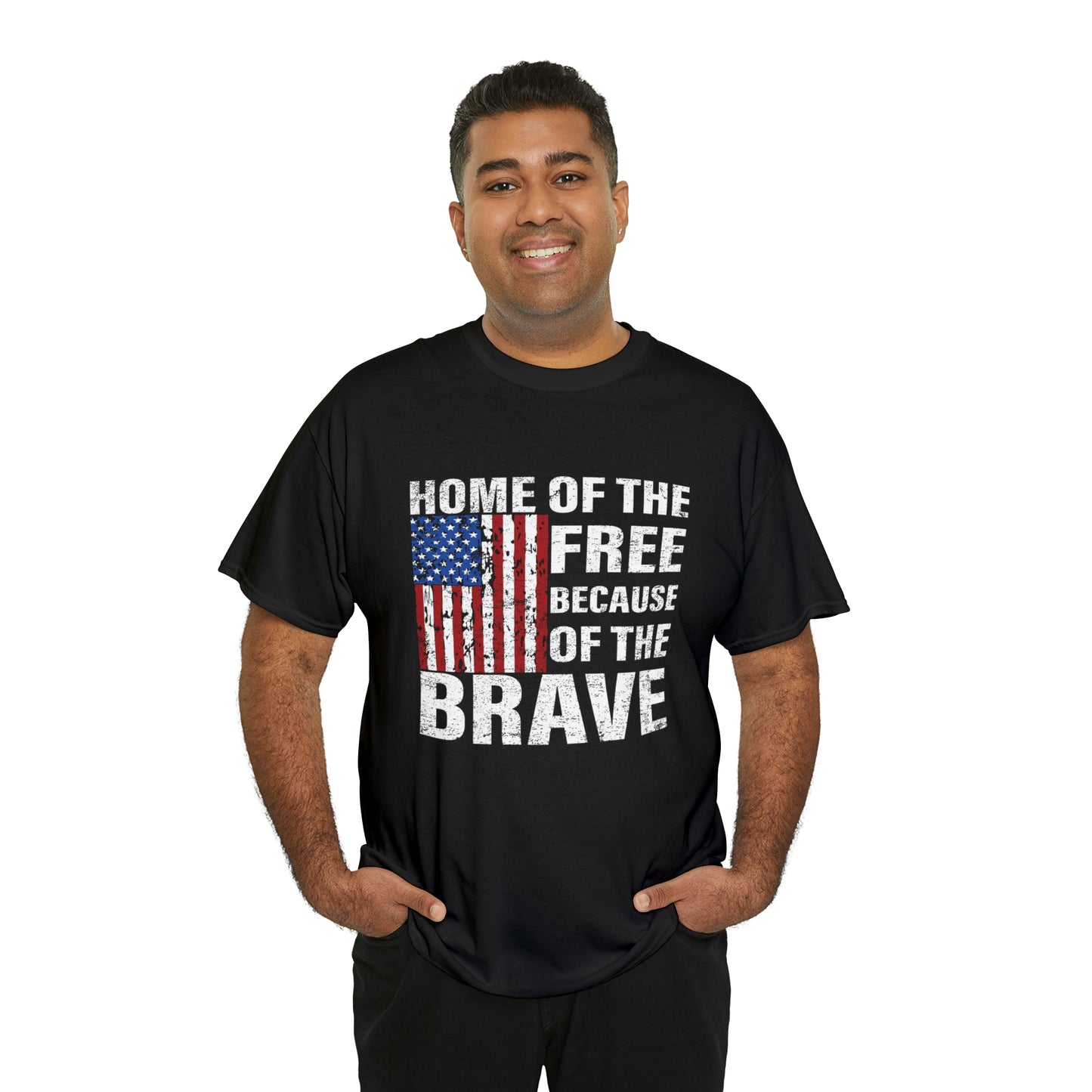 Home of the free- Unisex Heavy Cotton Tee