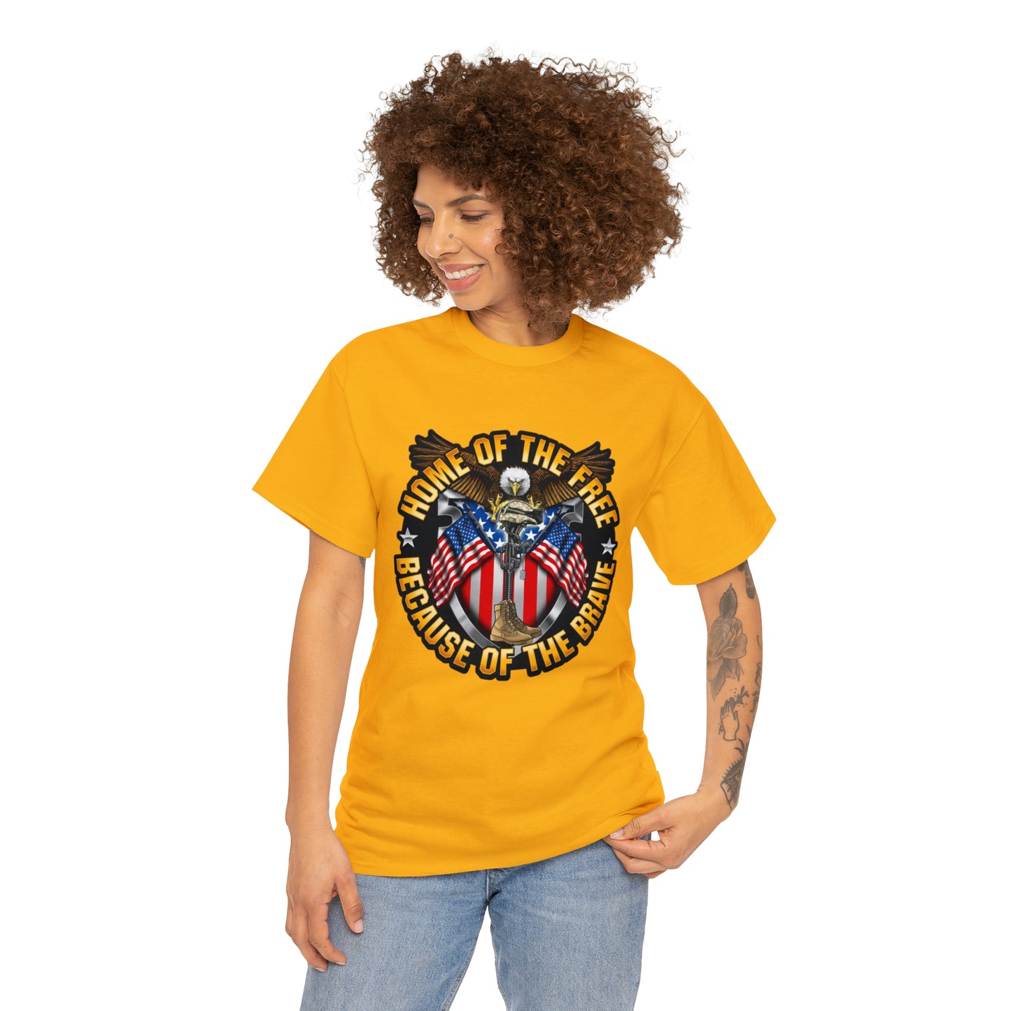 Home of the brave - Unisex Heavy Cotton Tee