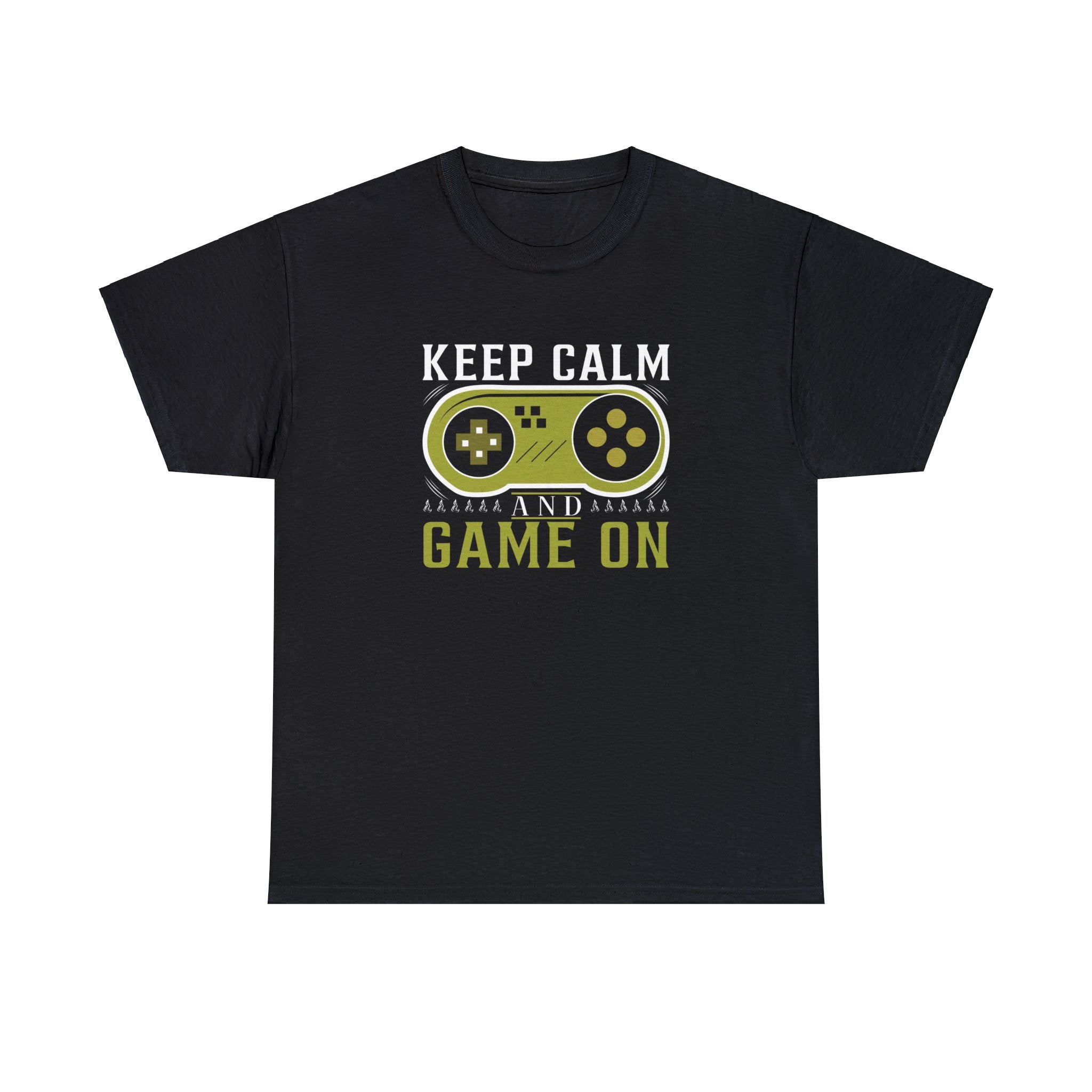 Keep calm and game on-  Heavy Cotton Tee Shirt