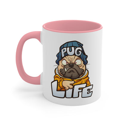 Pug life Accent coffee Mug