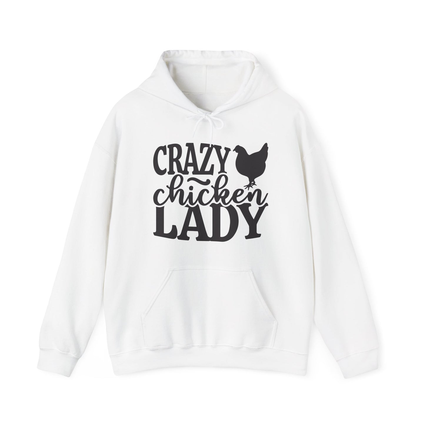 Crazy chicken lady- Heavy Blend™ Hooded Sweatshirt