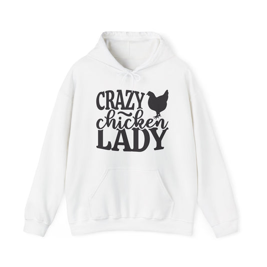 Crazy chicken lady- Heavy Blend™ Hooded Sweatshirt
